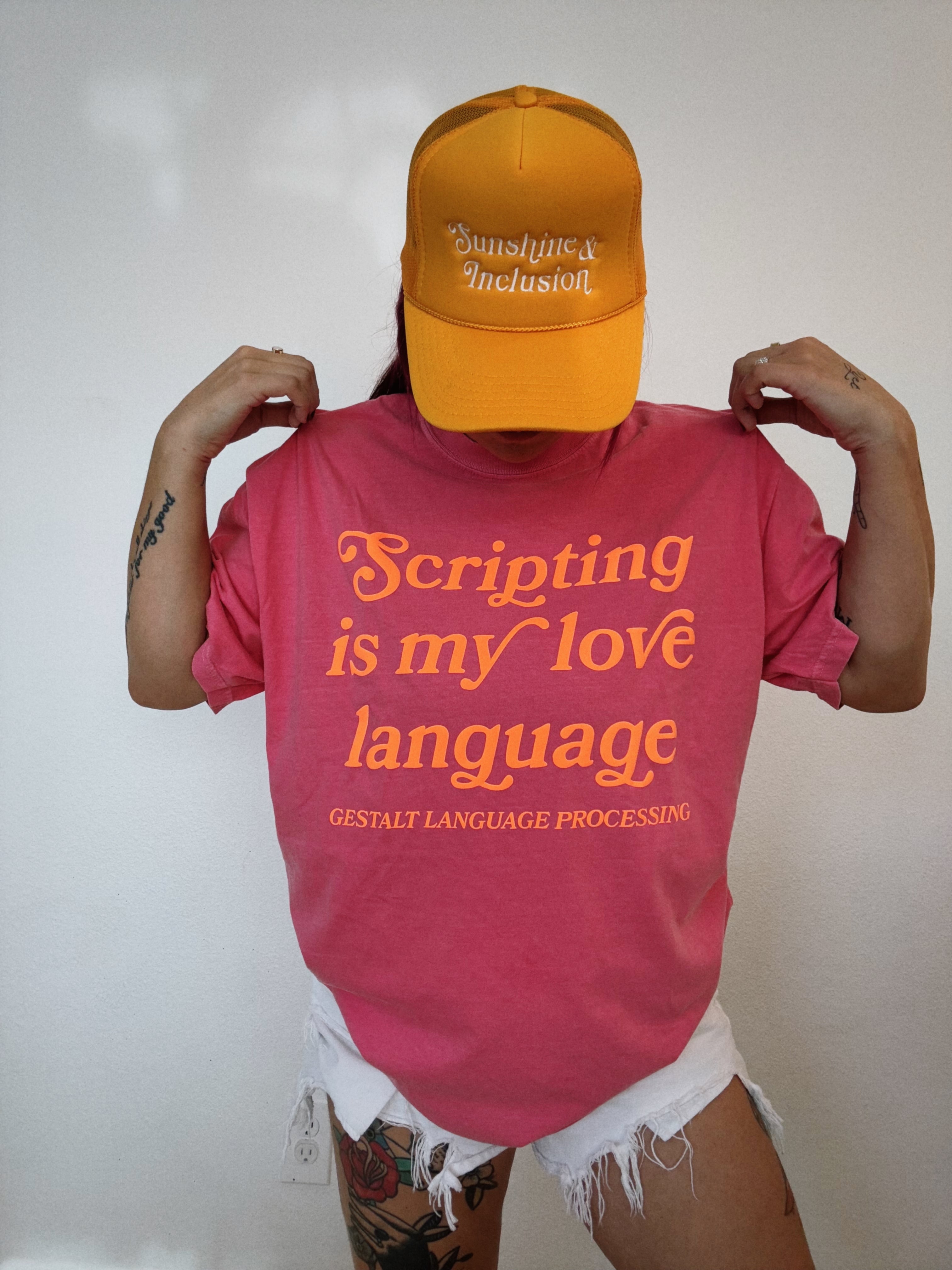 Unisex “Scripting Is My Love Language” Puff T-Shirt