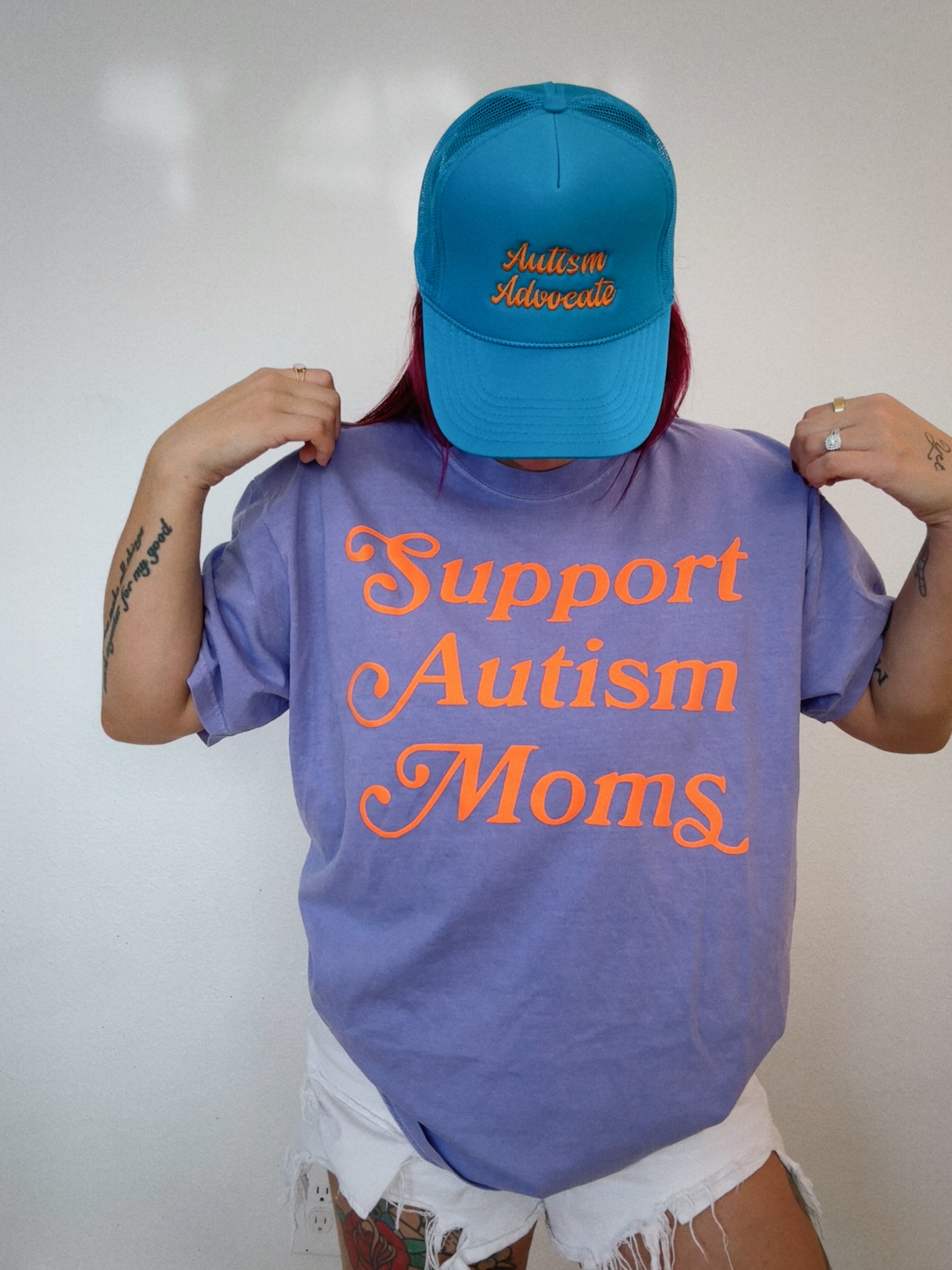 Unisex “Support Autism Moms” Puff T-Shirt