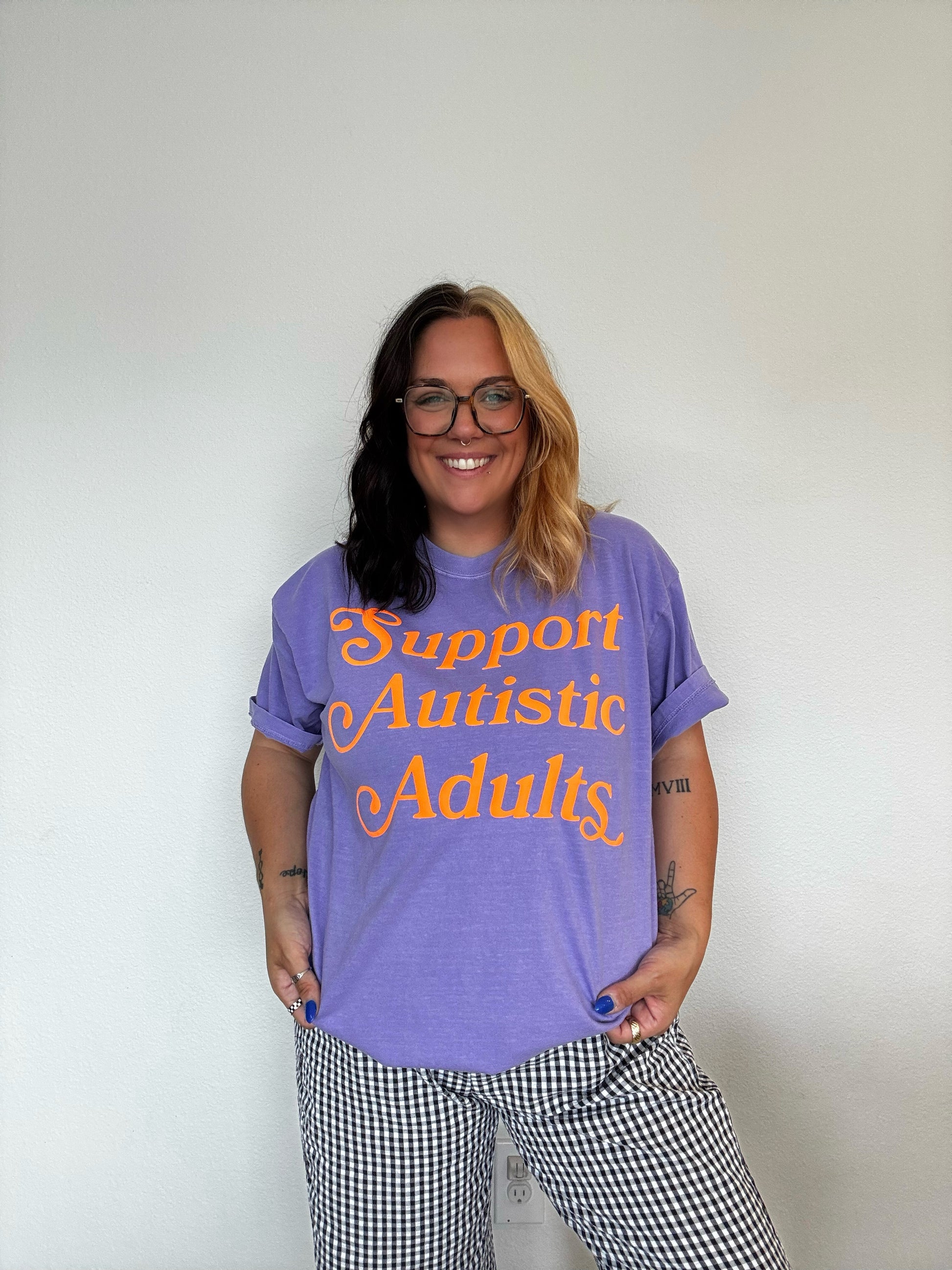 “Support Autistic Adults” Puff T-Shirt