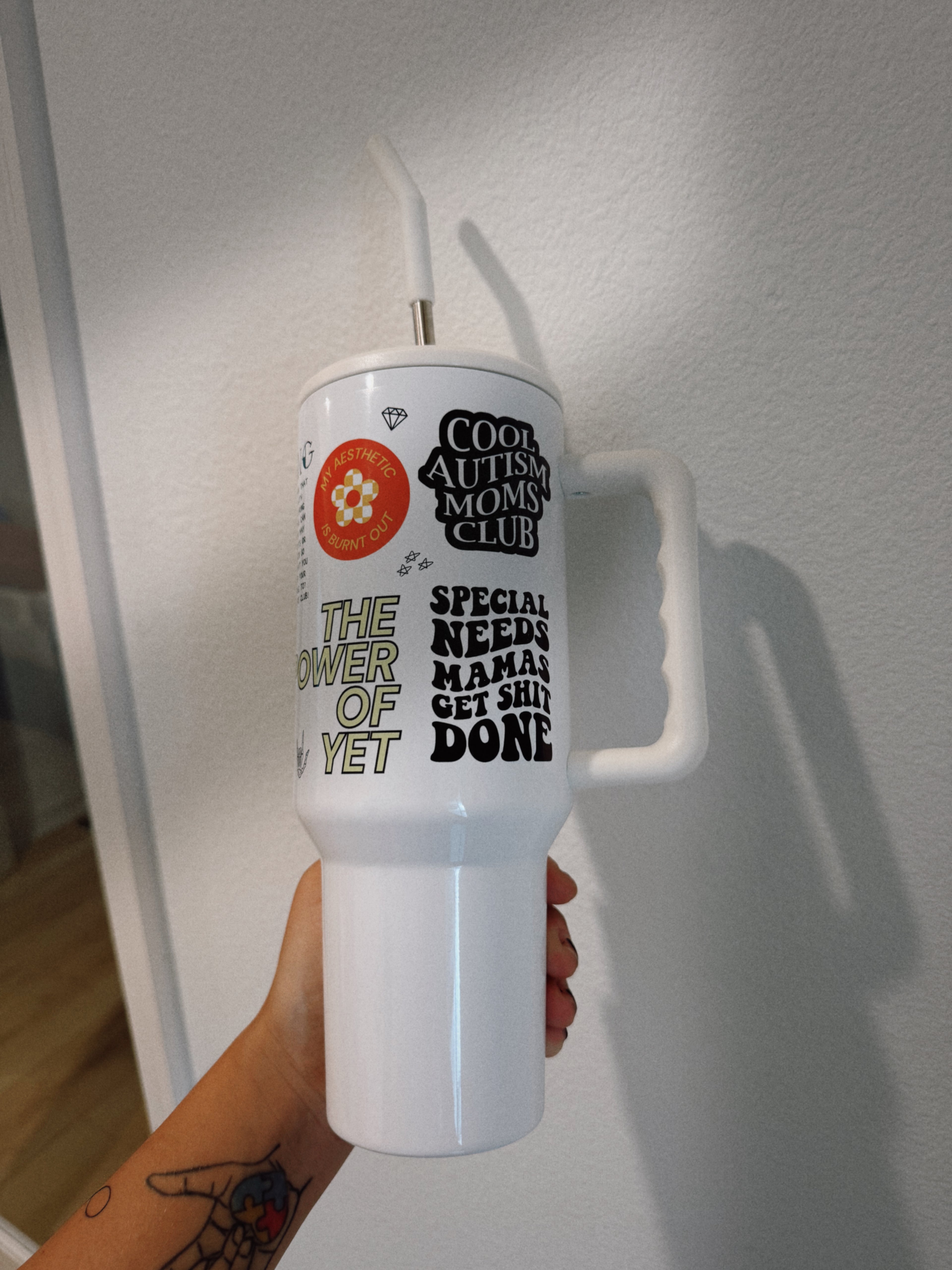 Autism Mom 40oz Insulated Tumbler