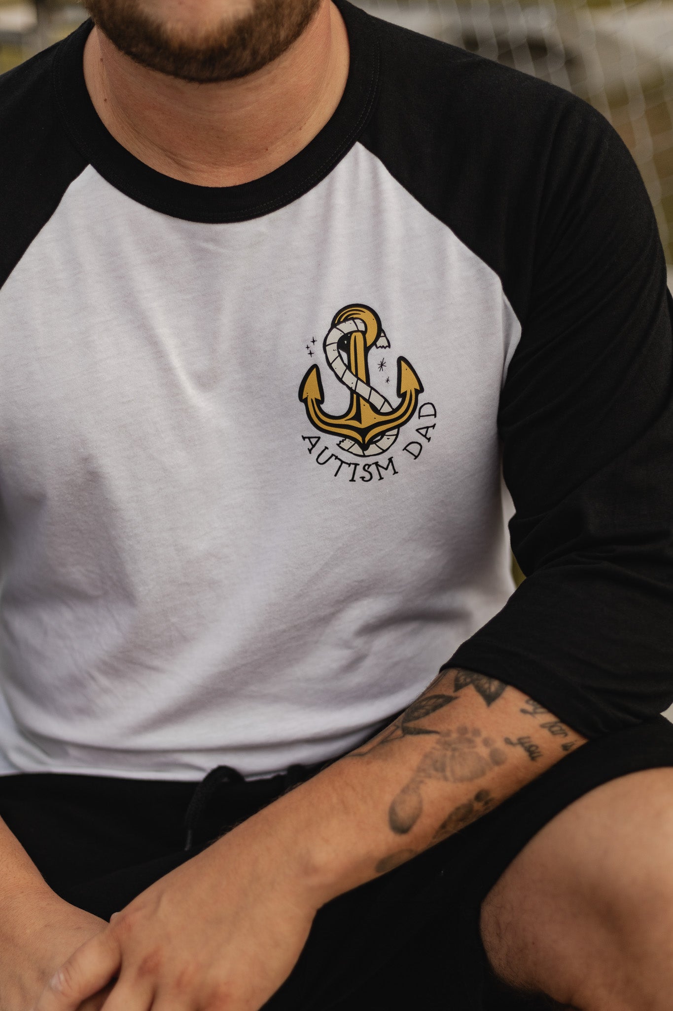 Unisex "Autism Dad" Baseball T-Shirt