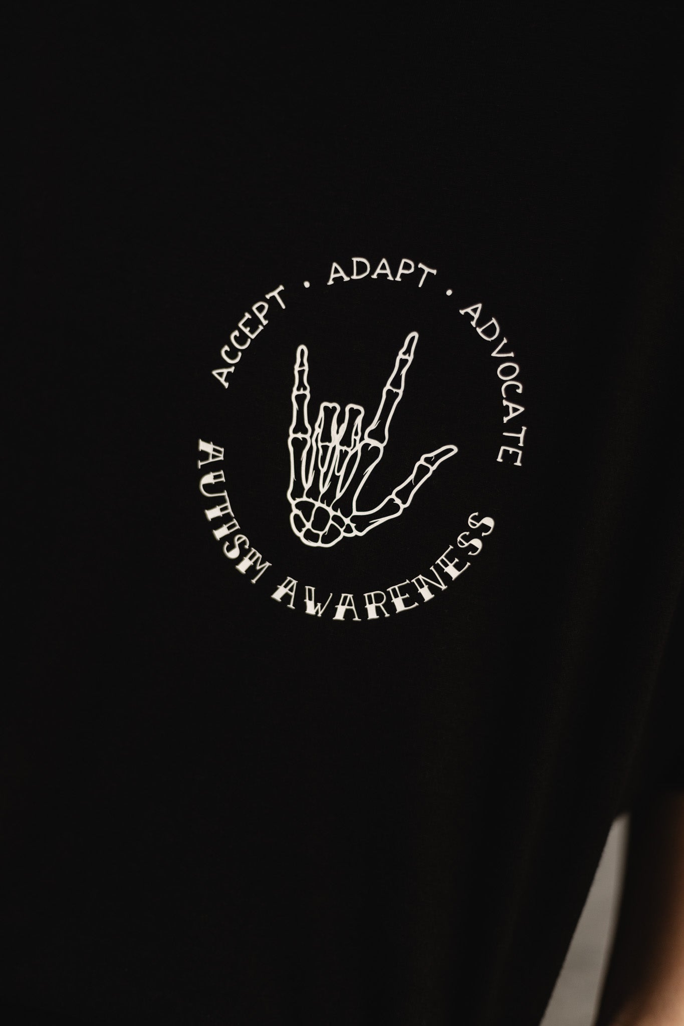 Womens "Accept, Adapt, Advocate" Cropped T-Shirt