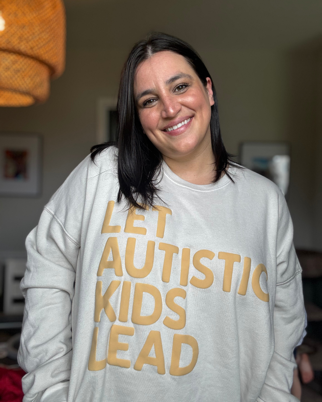 Let Autistic Kids Lead Puff Print Sweatshirt