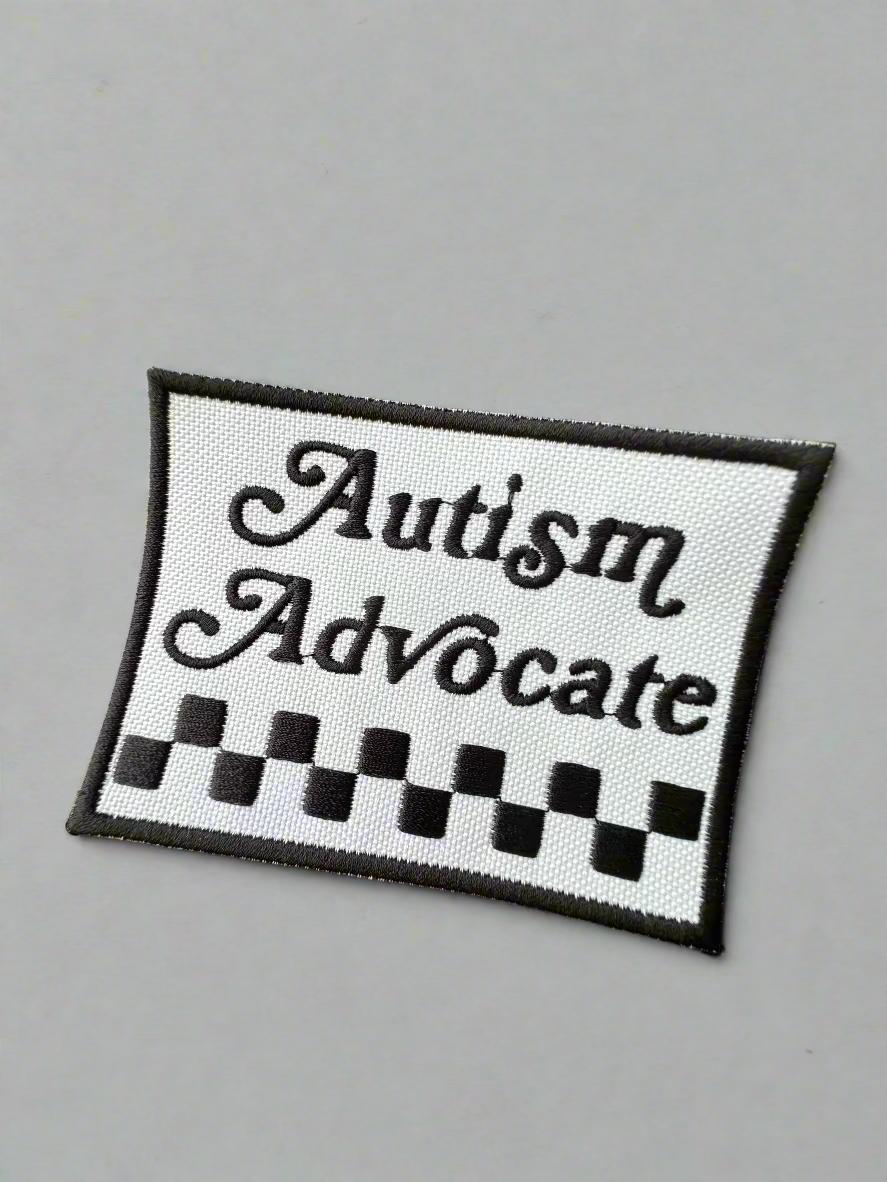 Autism Advocate Checkered Patch