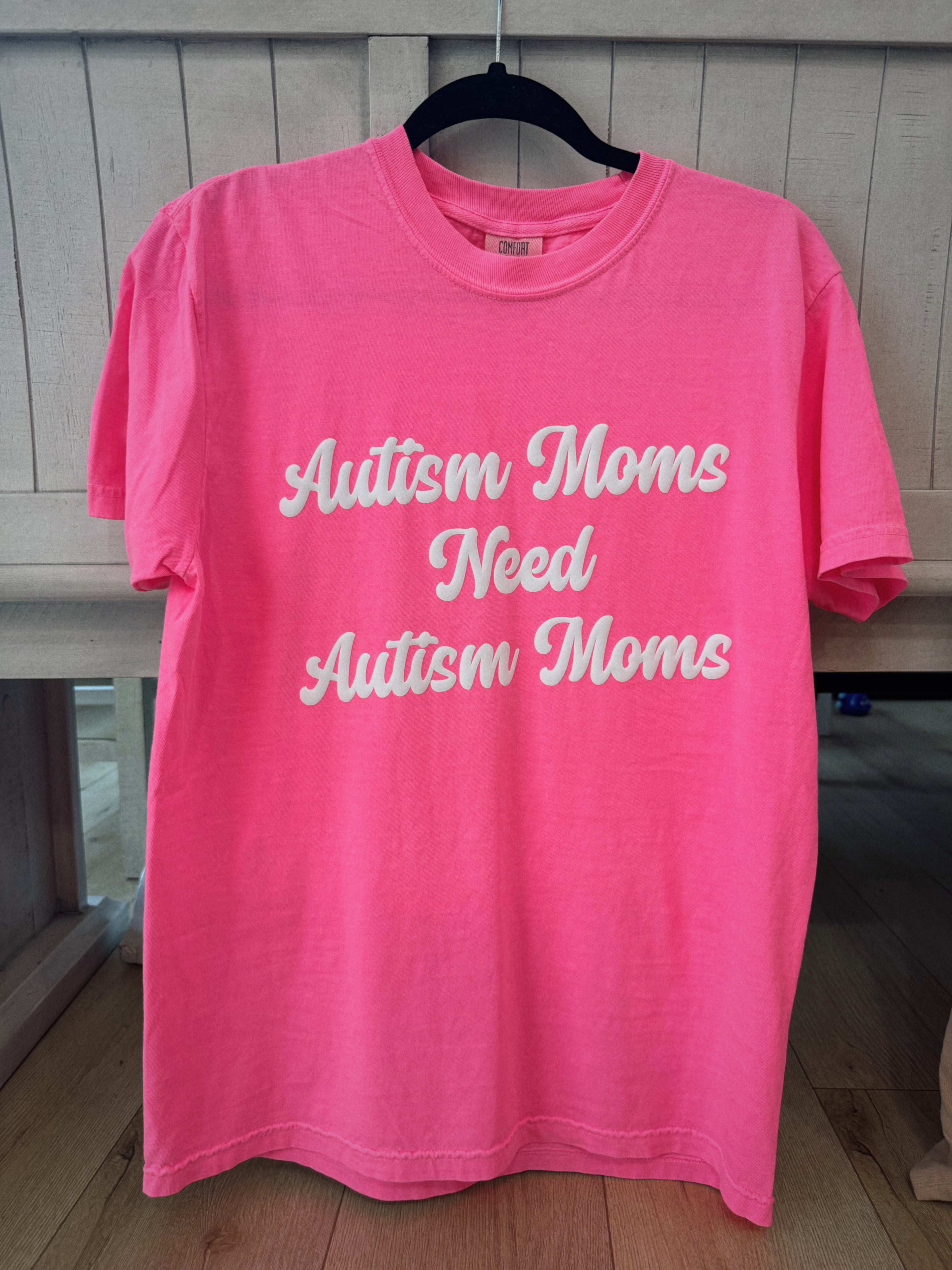 Unisex "Autism Moms Need Autism Moms" Puff Print T-Shirt