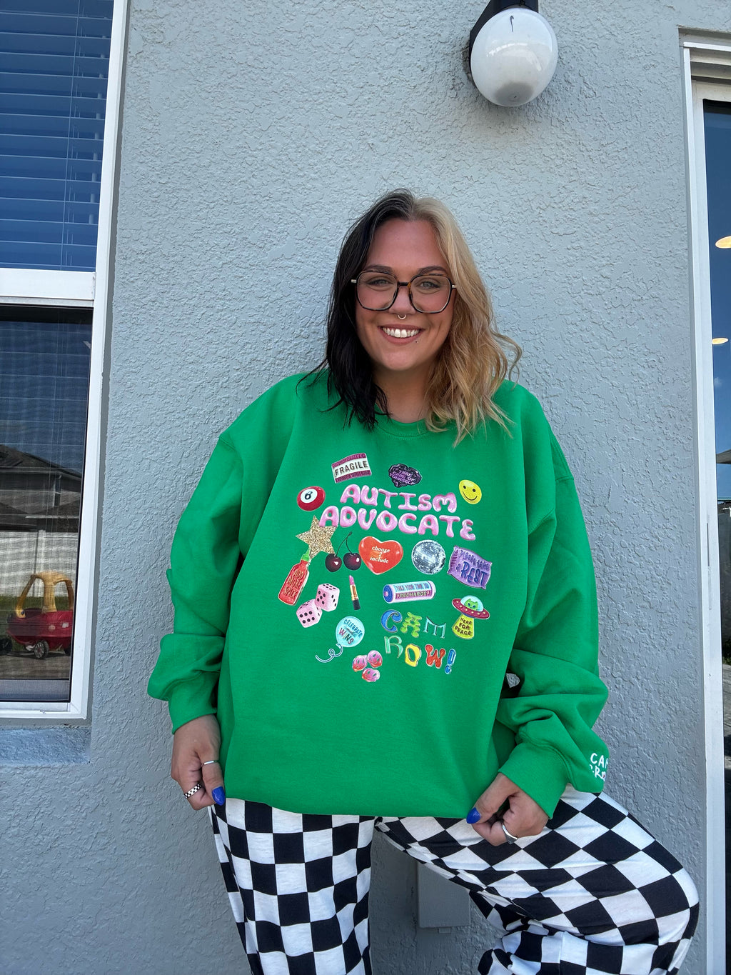 Unisex "Collage Autism Advocate" Sweatshirt