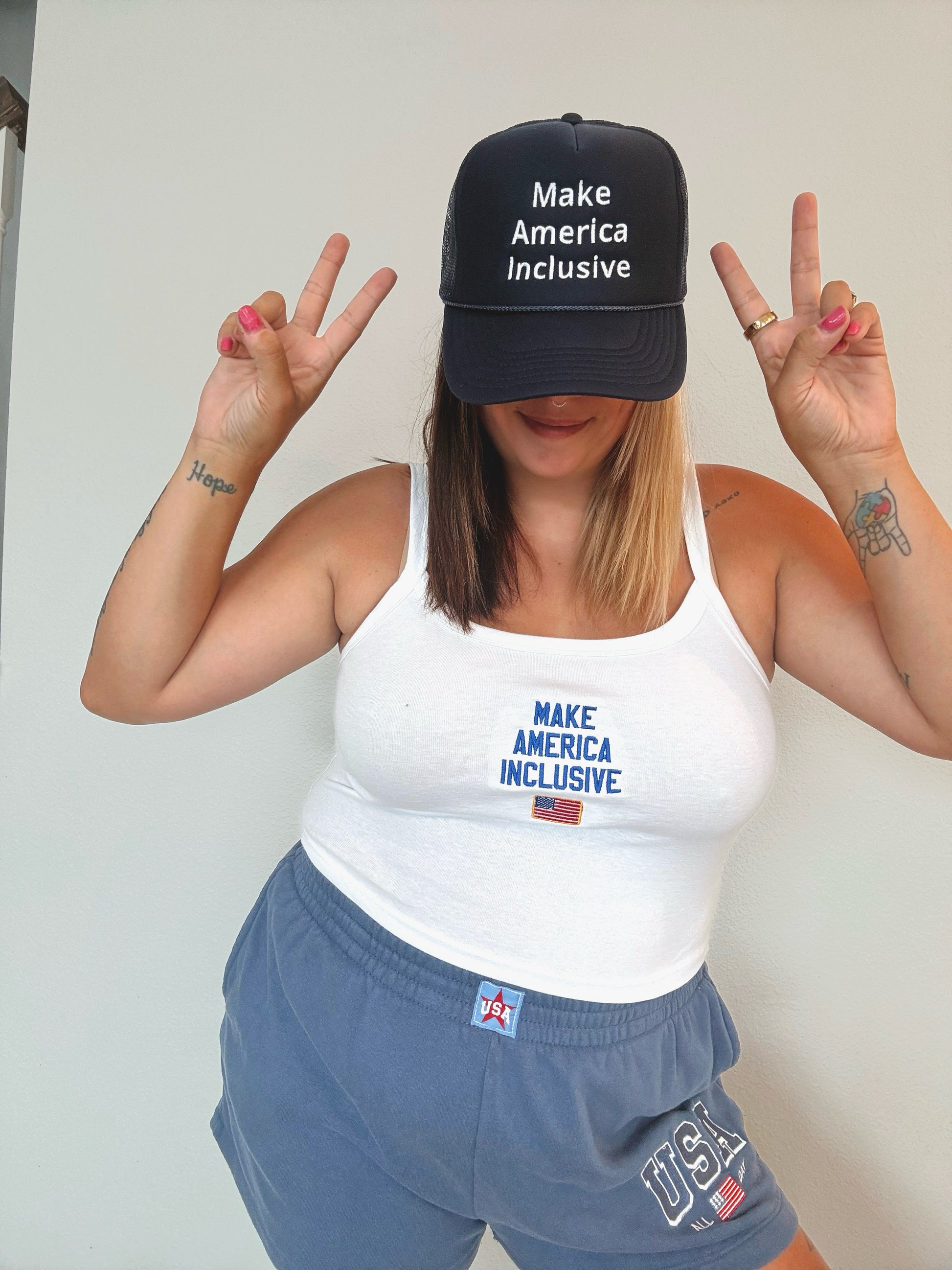 Embroidered Make America Inclusive Trucker Hat