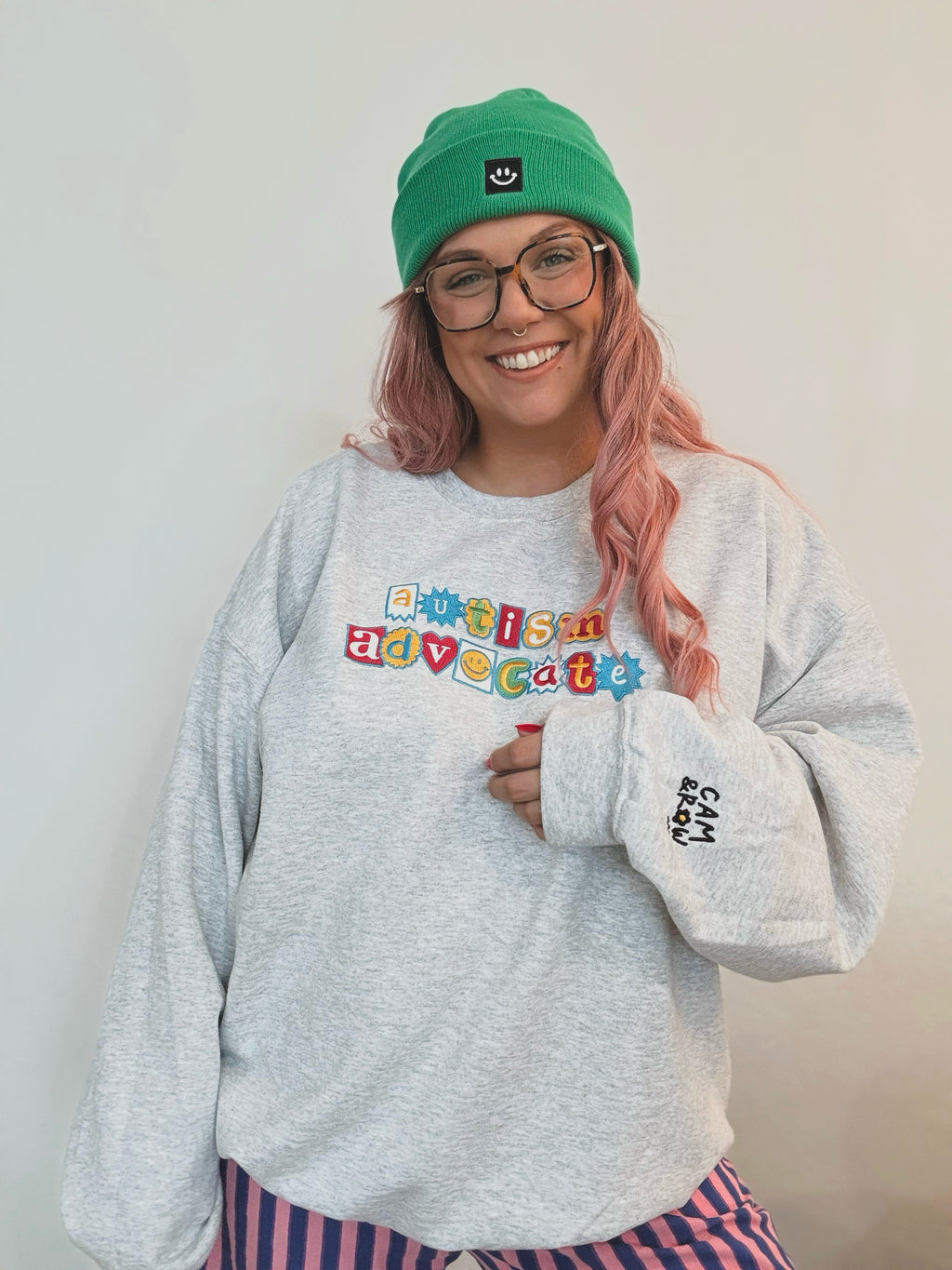 Unisex Embroidered "Autism Advocate" Sweatshirt
