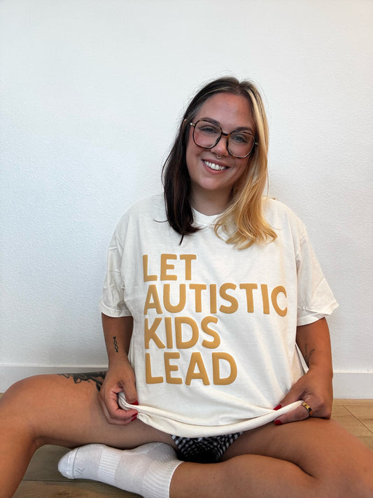Let Autistic Kids Lead Puff Print T-Shirt
