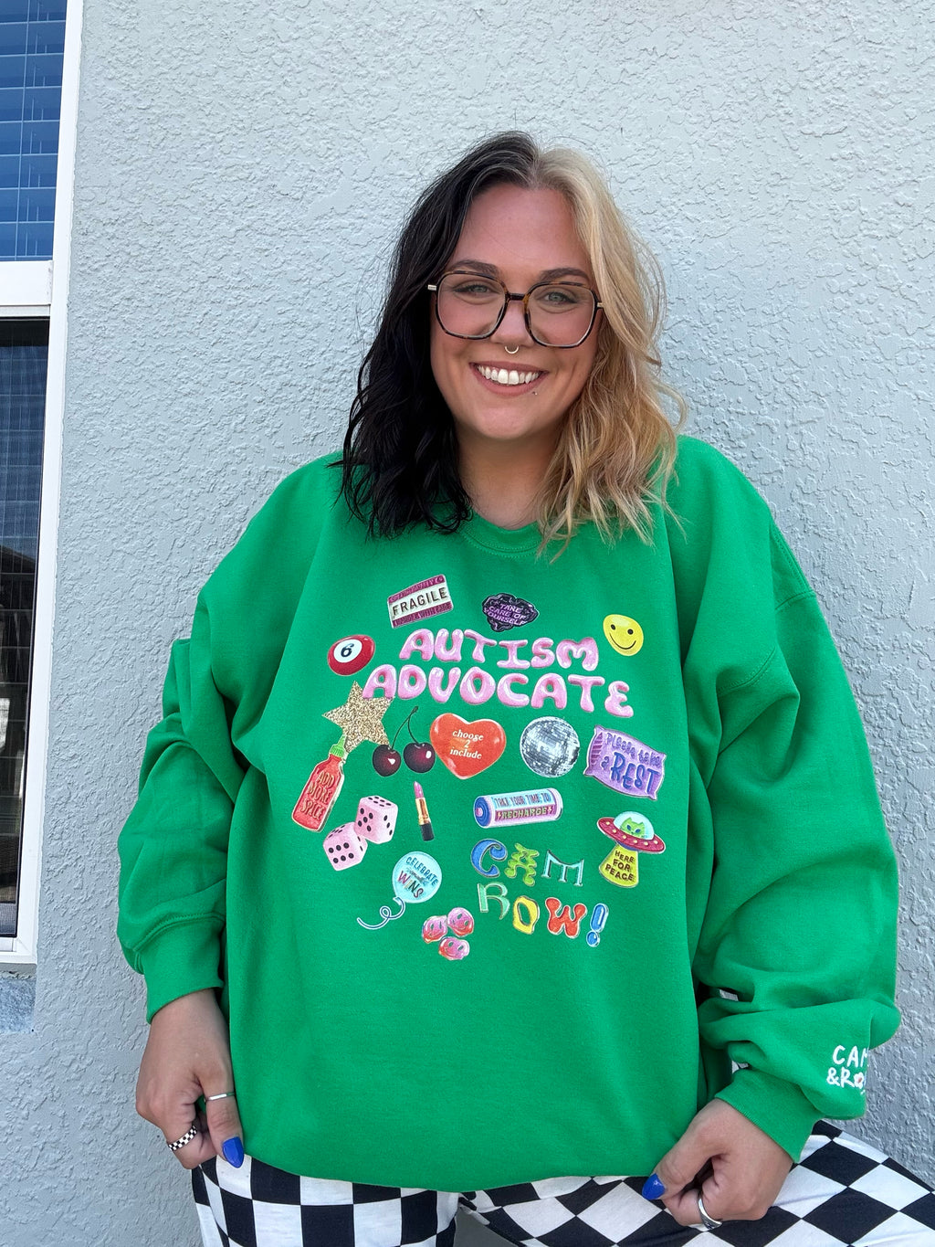 Unisex "Collage Autism Advocate" Sweatshirt