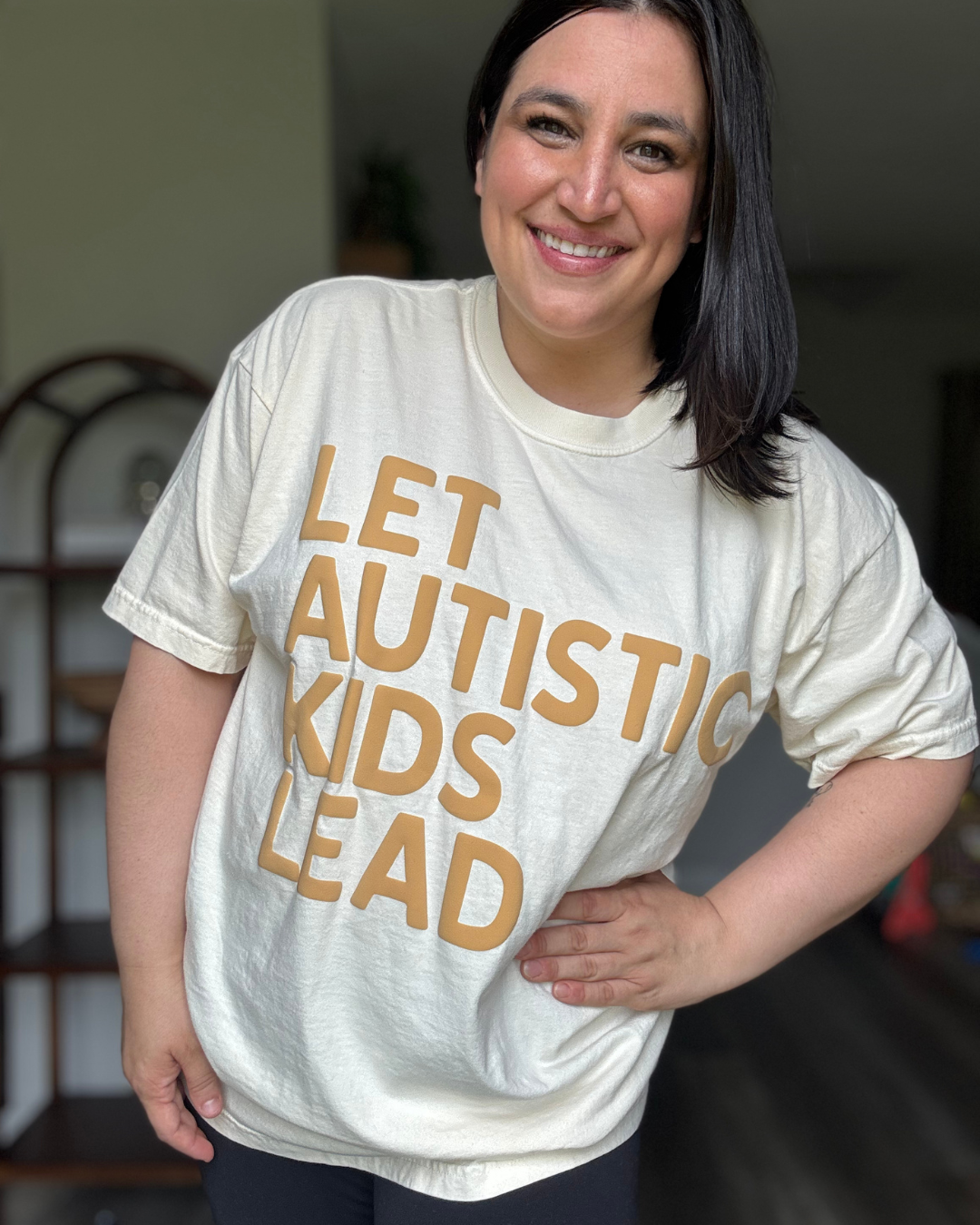 Let Autistic Kids Lead Puff Print T-Shirt