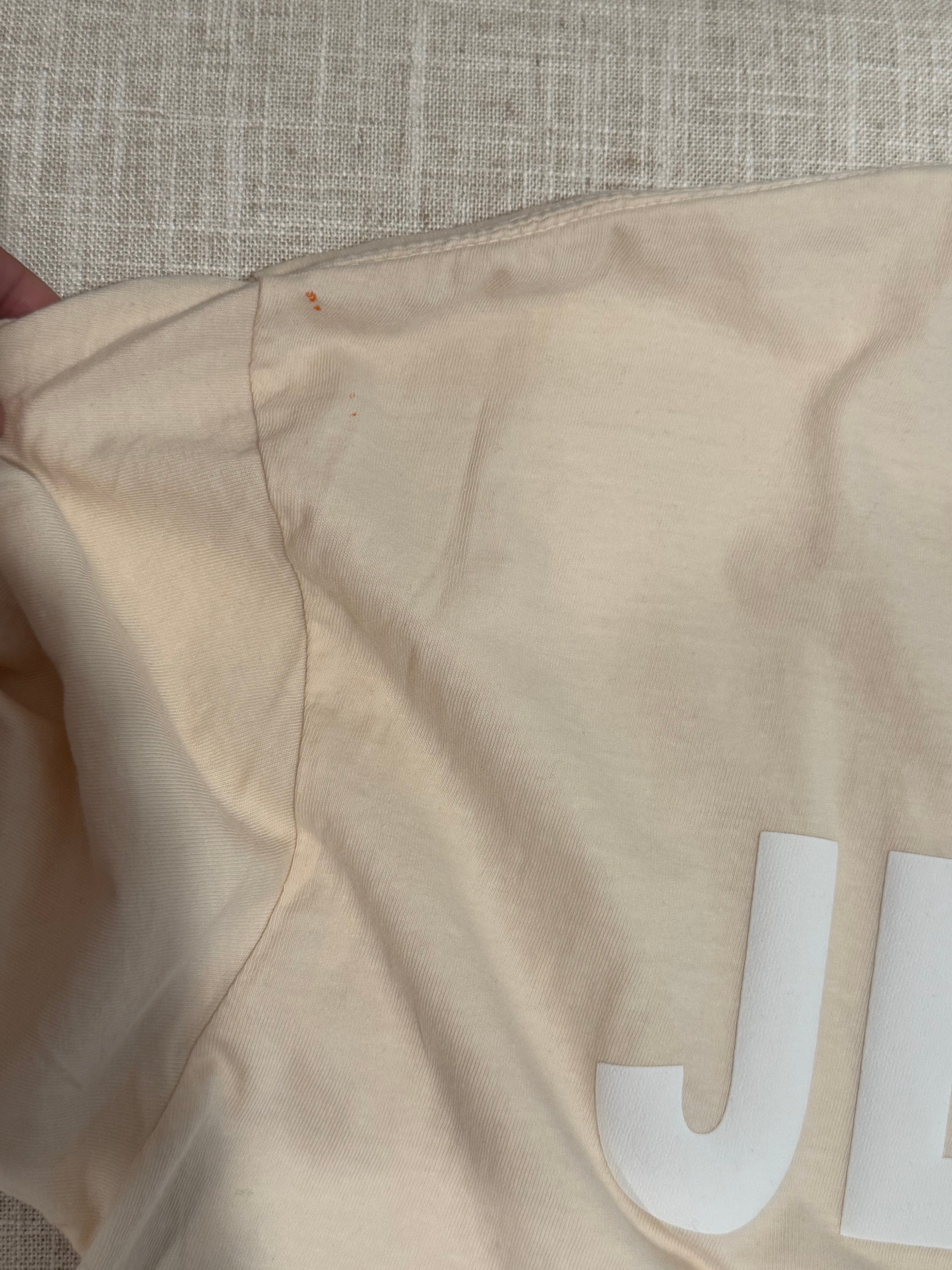 Sample Ivory JLA Puff Print T-Shirt