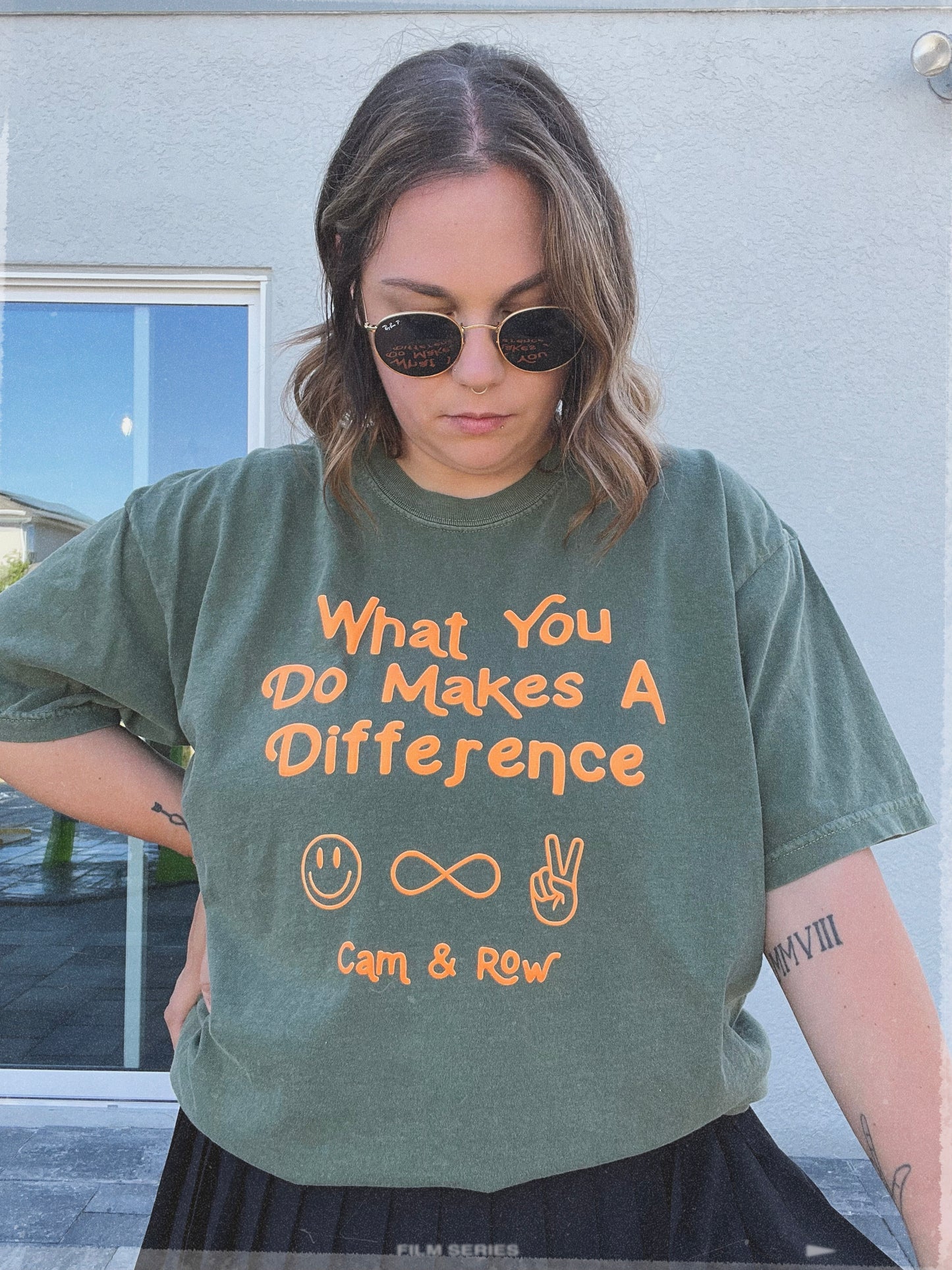 What You Do Makes A Difference Puff Print T-Shirt