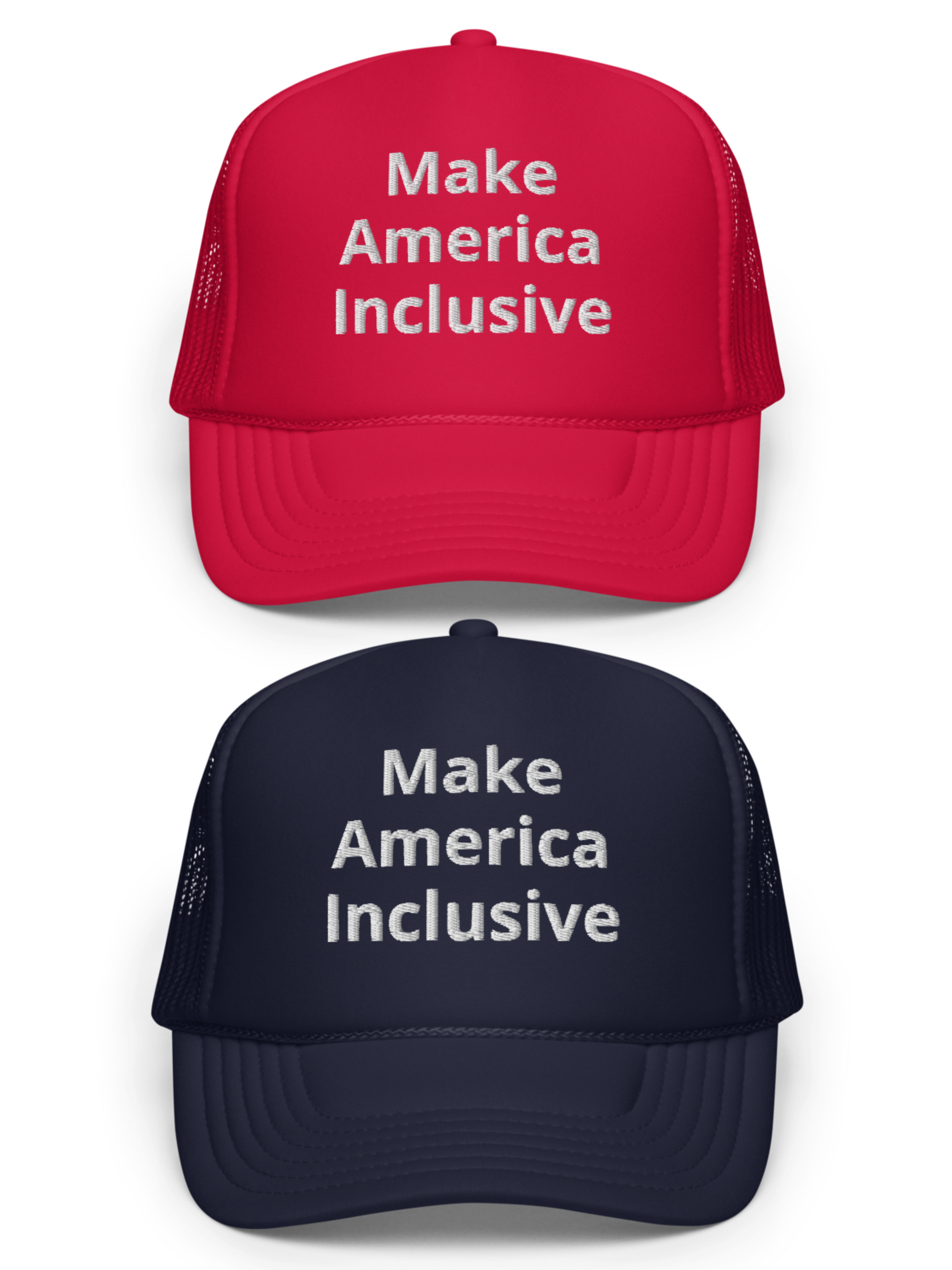 Embroidered Make America Inclusive Trucker Hat