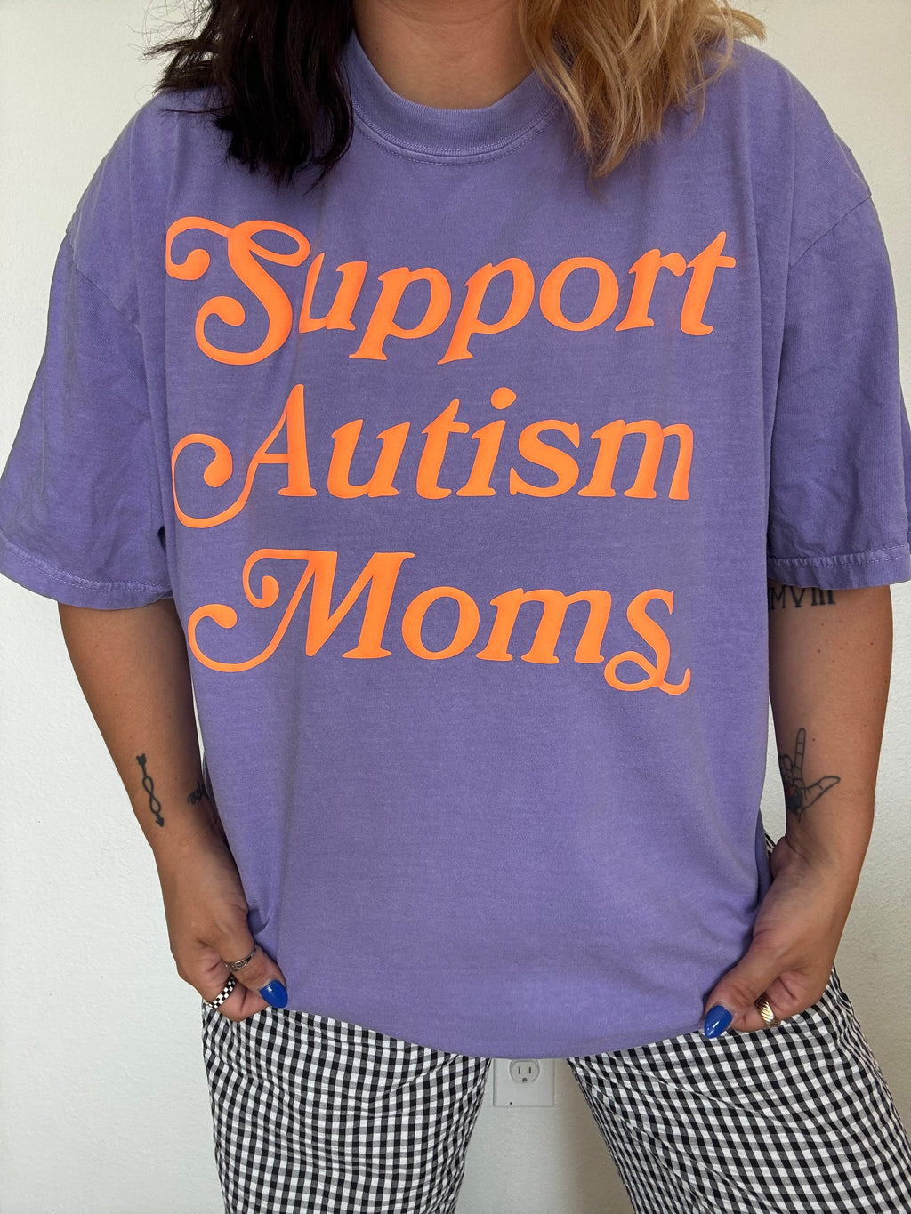 Unisex “Support Autism Moms” Puff T-Shirt