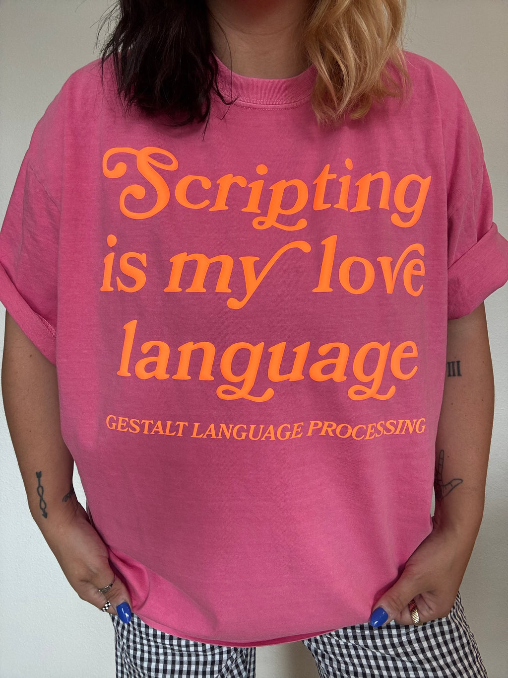 “Scripting Is My Love Language” Puff T-Shirt