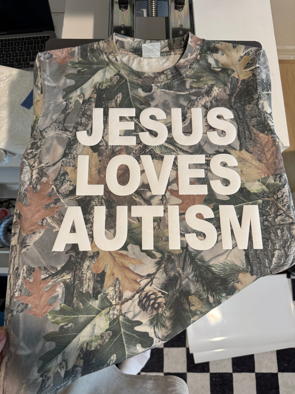 Oops! Kids Vintage Camo “JLA” Cotton Collective T-Shirt