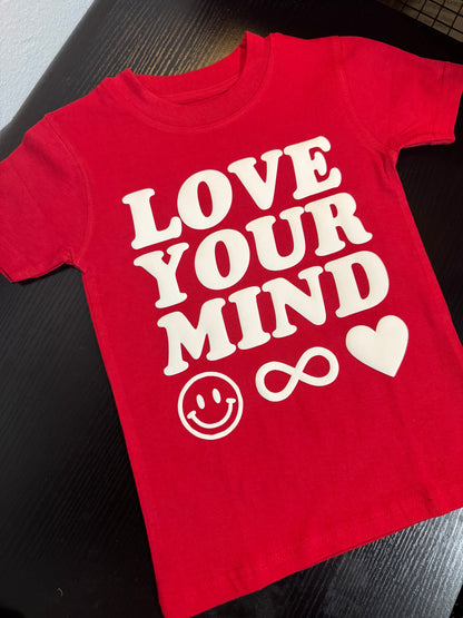 Toddler + Youth Love Your Mind Puff Print T-Shirt