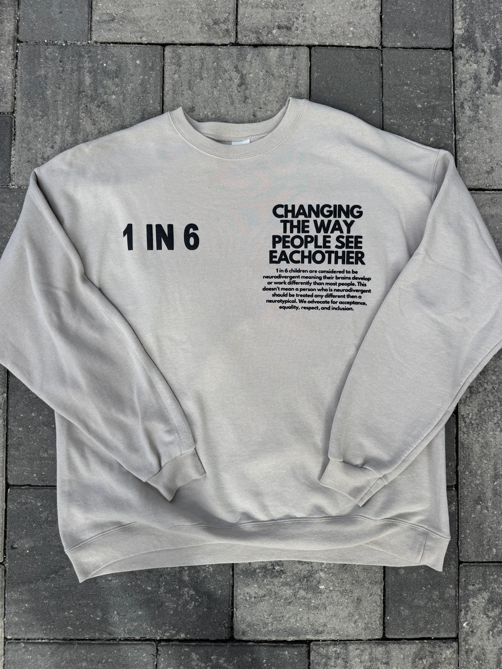 1 in 6 Puff Sweatshirt