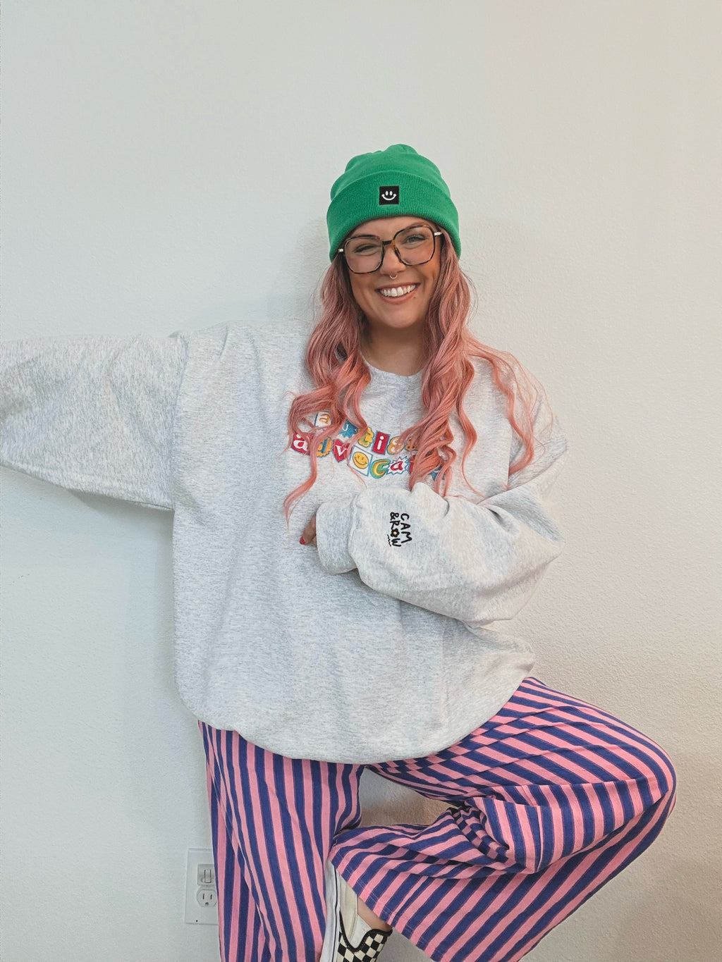 Unisex Embroidered "Autism Advocate" Sweatshirt