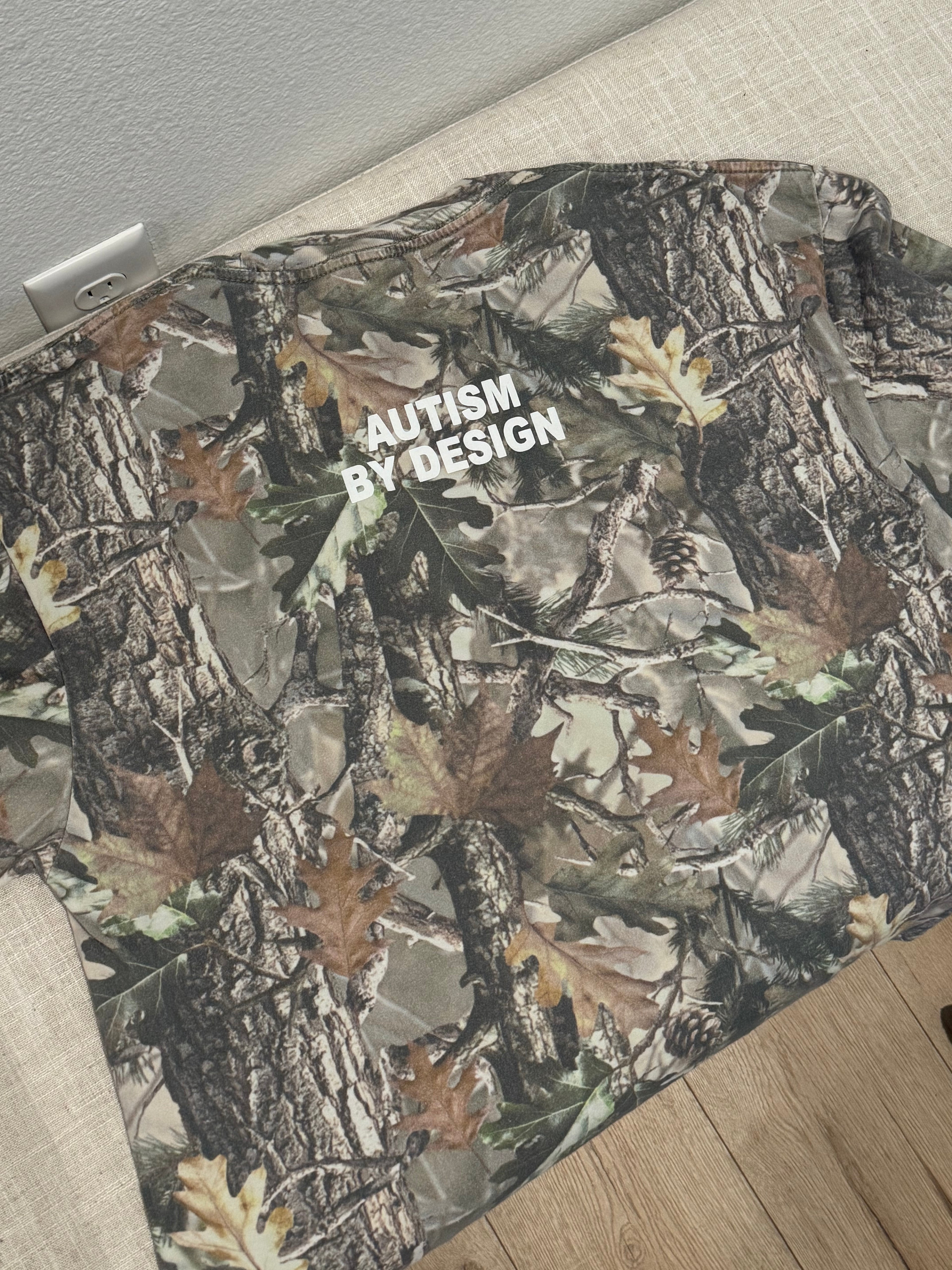 Sample Vintage Camo Print "JLA" Cotton Collective T-Shirt