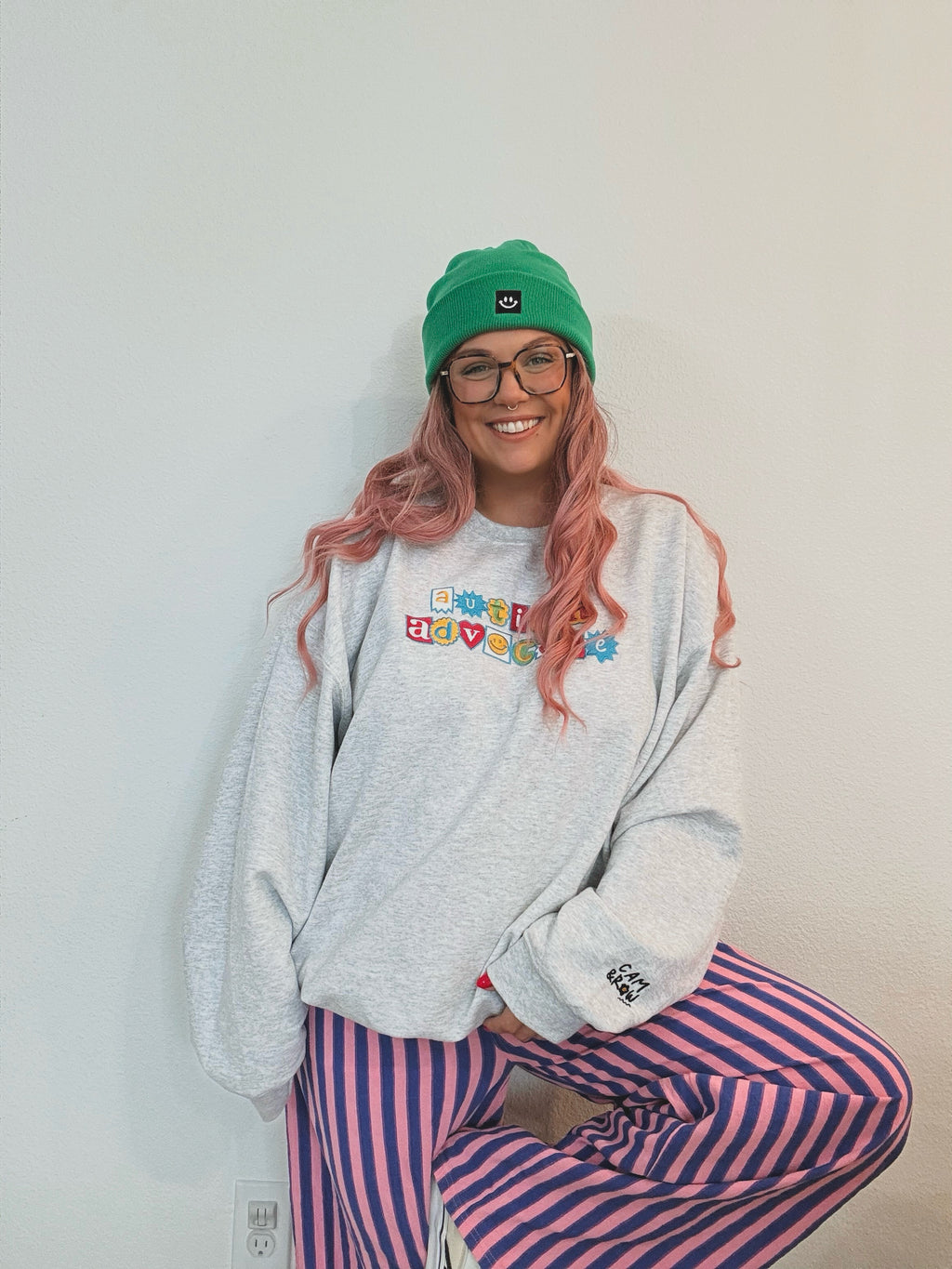 Unisex Embroidered "Autism Advocate" Sweatshirt