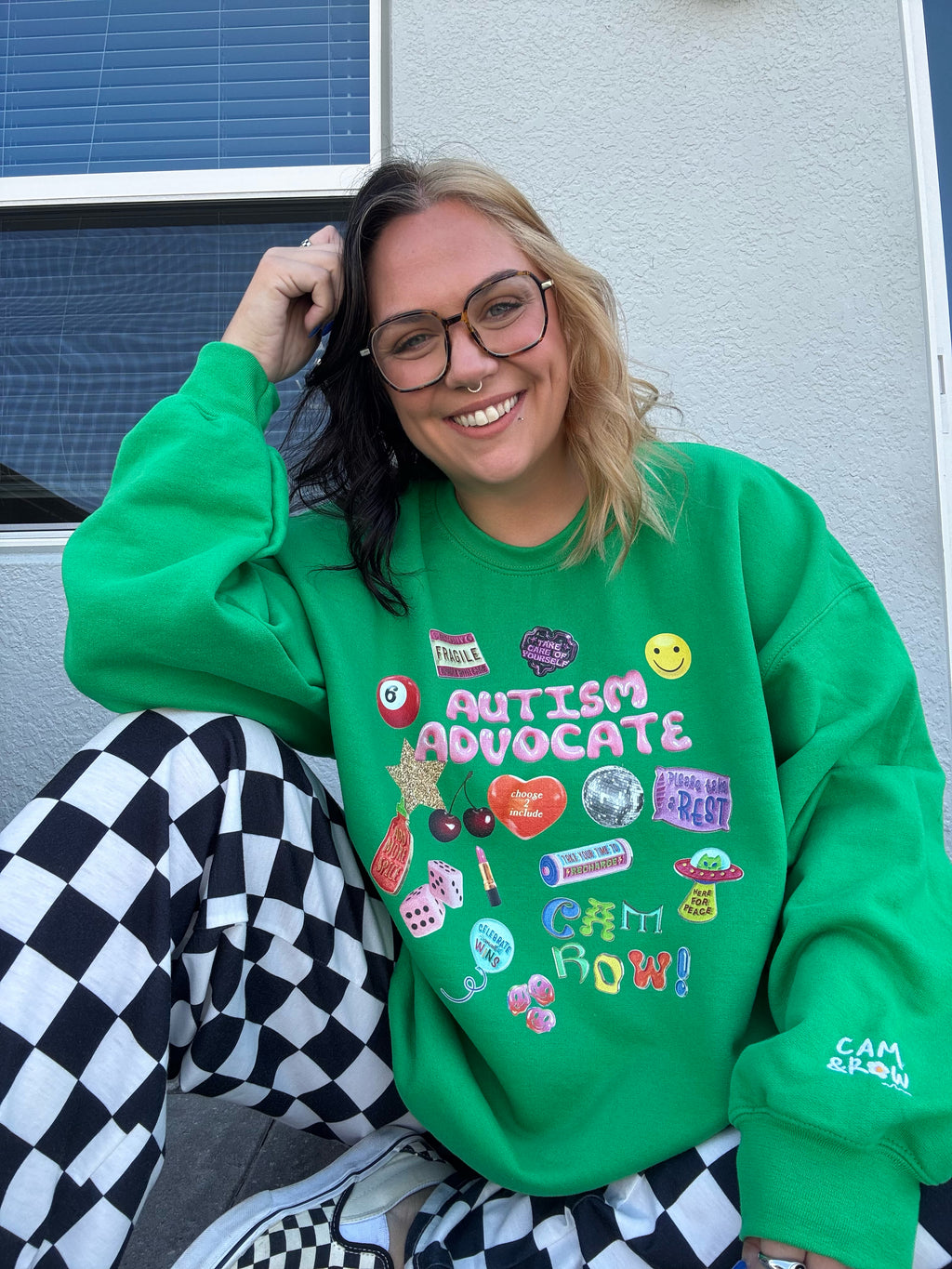 Unisex "Collage Autism Advocate" Sweatshirt