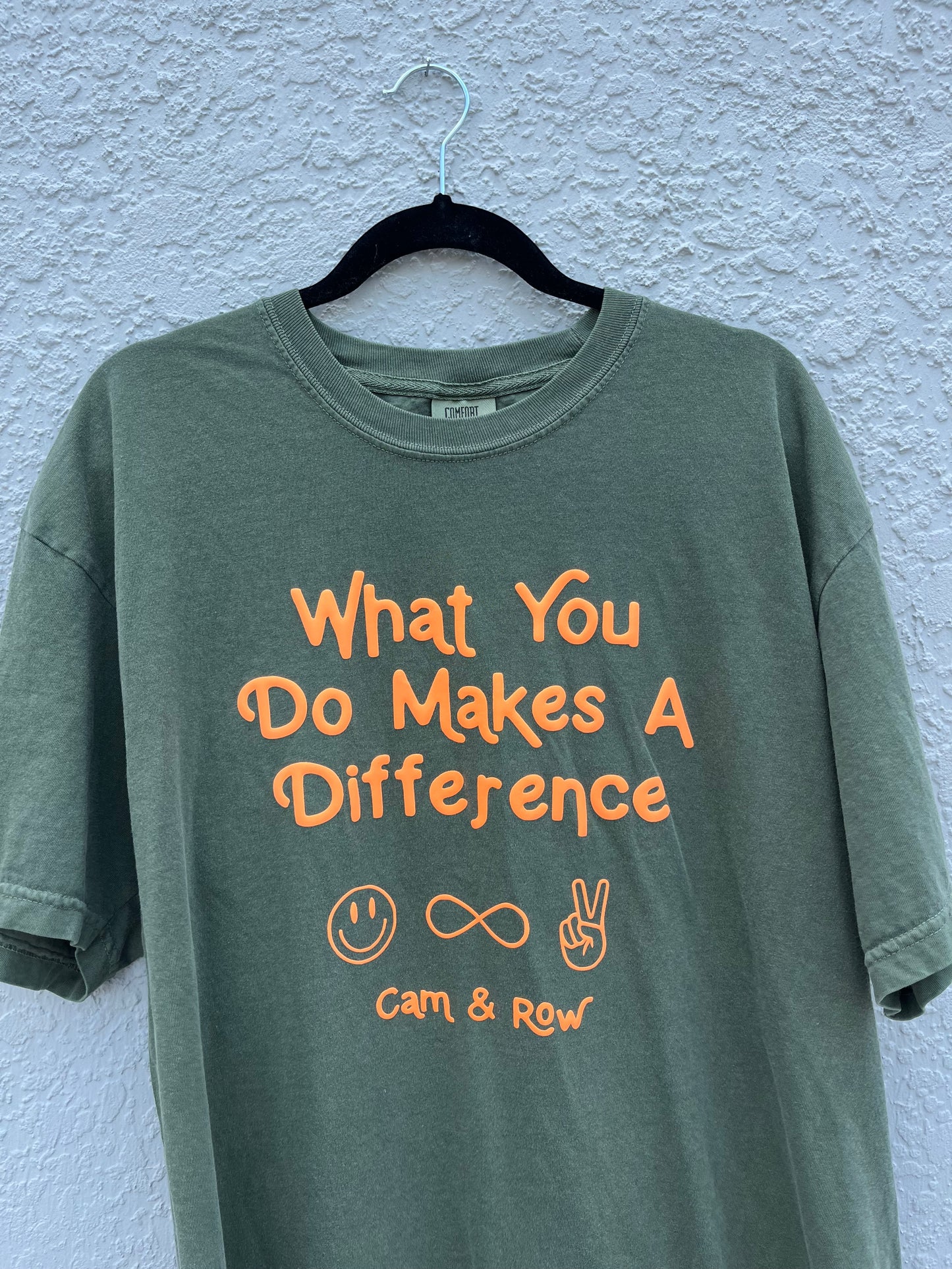 What You Do Makes A Difference Puff Print T-Shirt