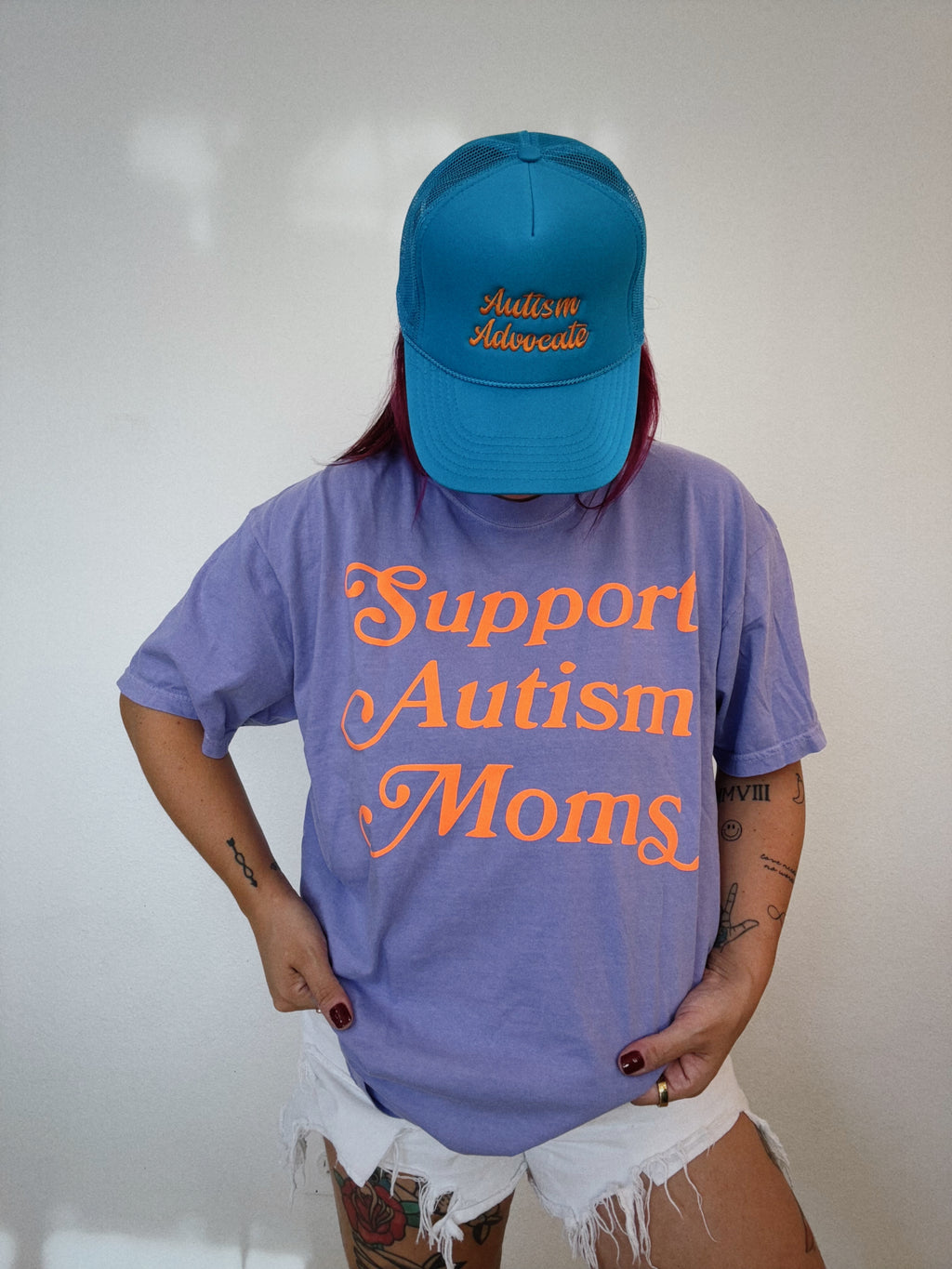 Unisex “Support Autism Moms” Puff T-Shirt