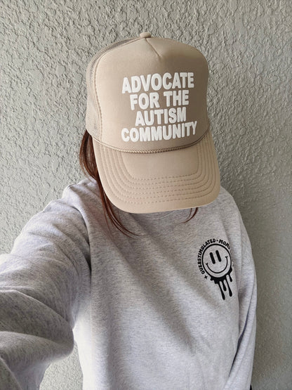 Advocate For The Autism Community Puff Trucker Hat