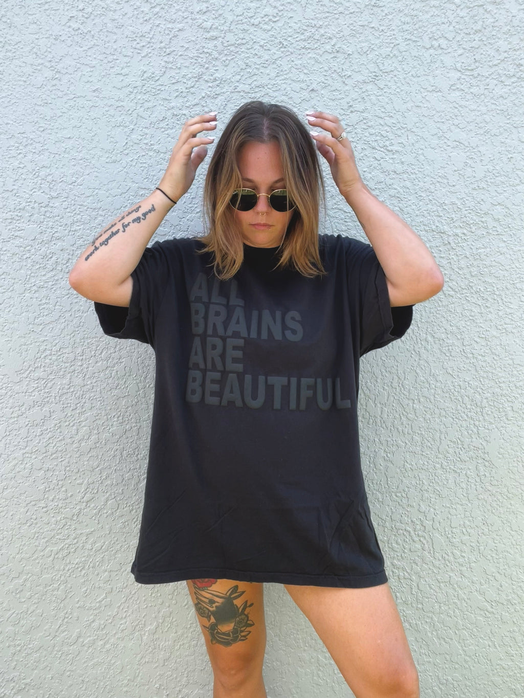 Unisex "All Brains Are Beautiful" Puff T-Shirt