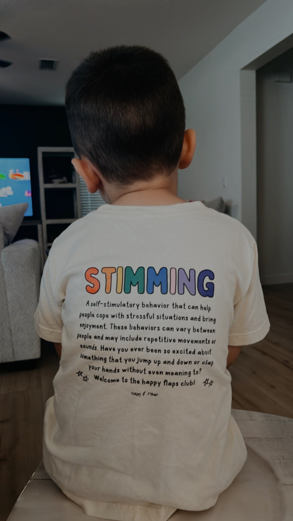 Toddler + Youth Stimming Colorful T-Shirt