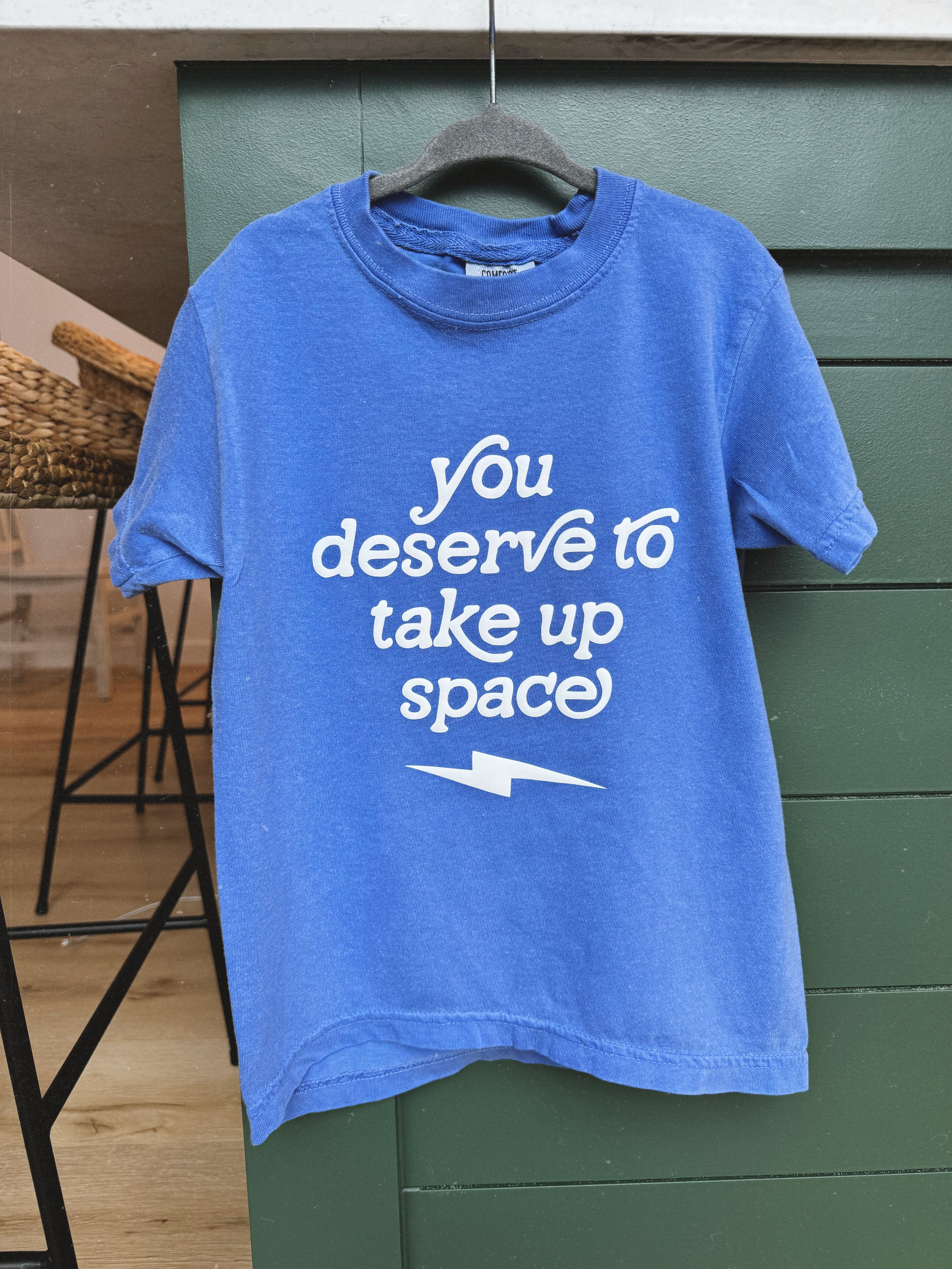 Toddler + Youth "You Deserve To Take Up Space" Puff Print T-Shirt