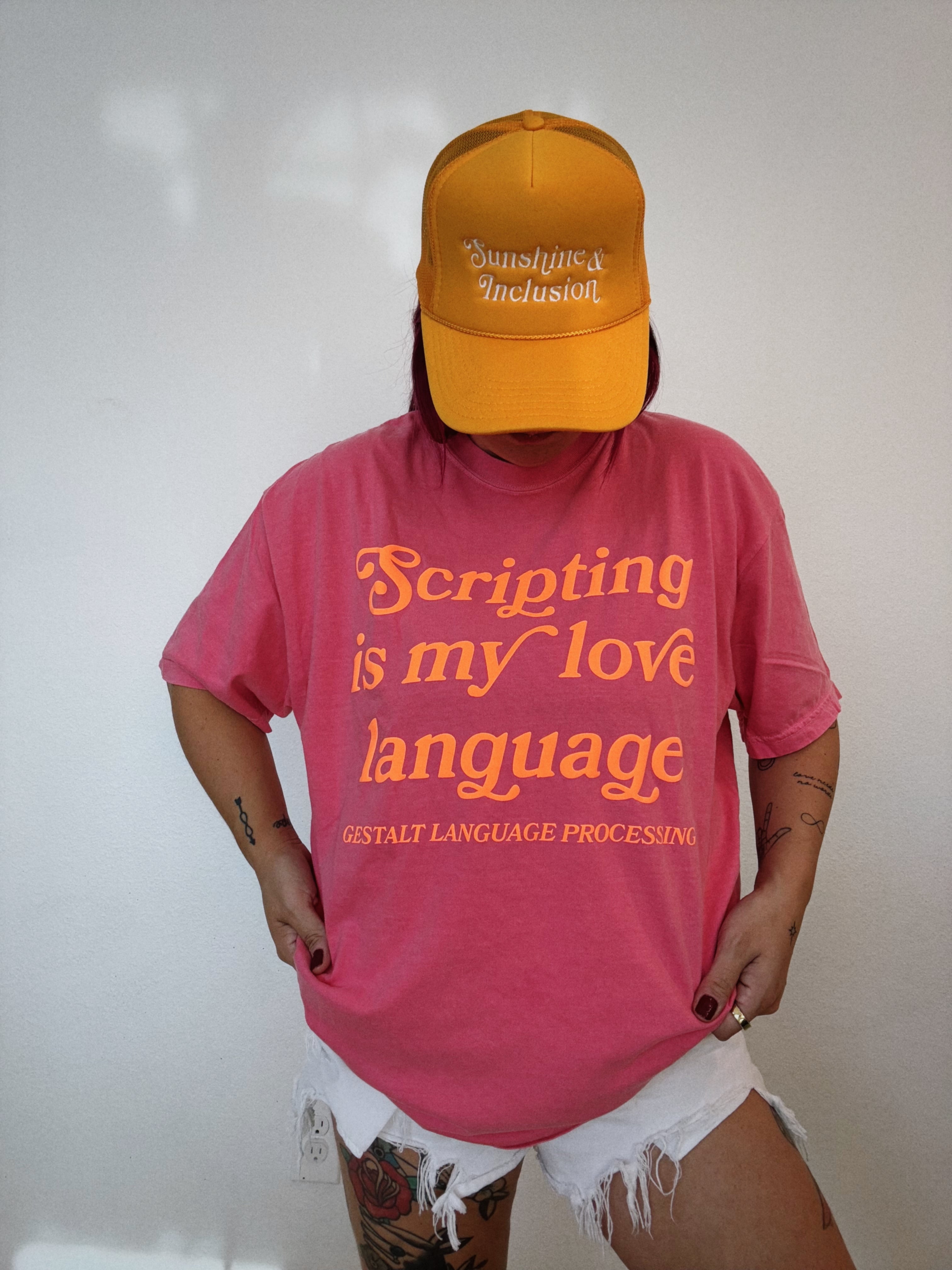 Unisex “Scripting Is My Love Language” Puff T-Shirt