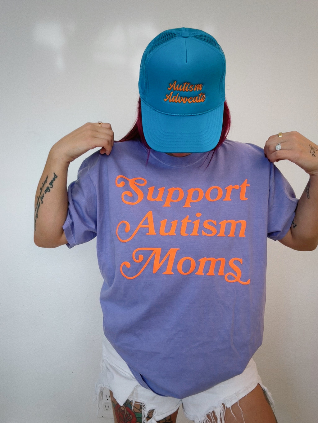 Unisex “Support Autism Moms” Puff T-Shirt
