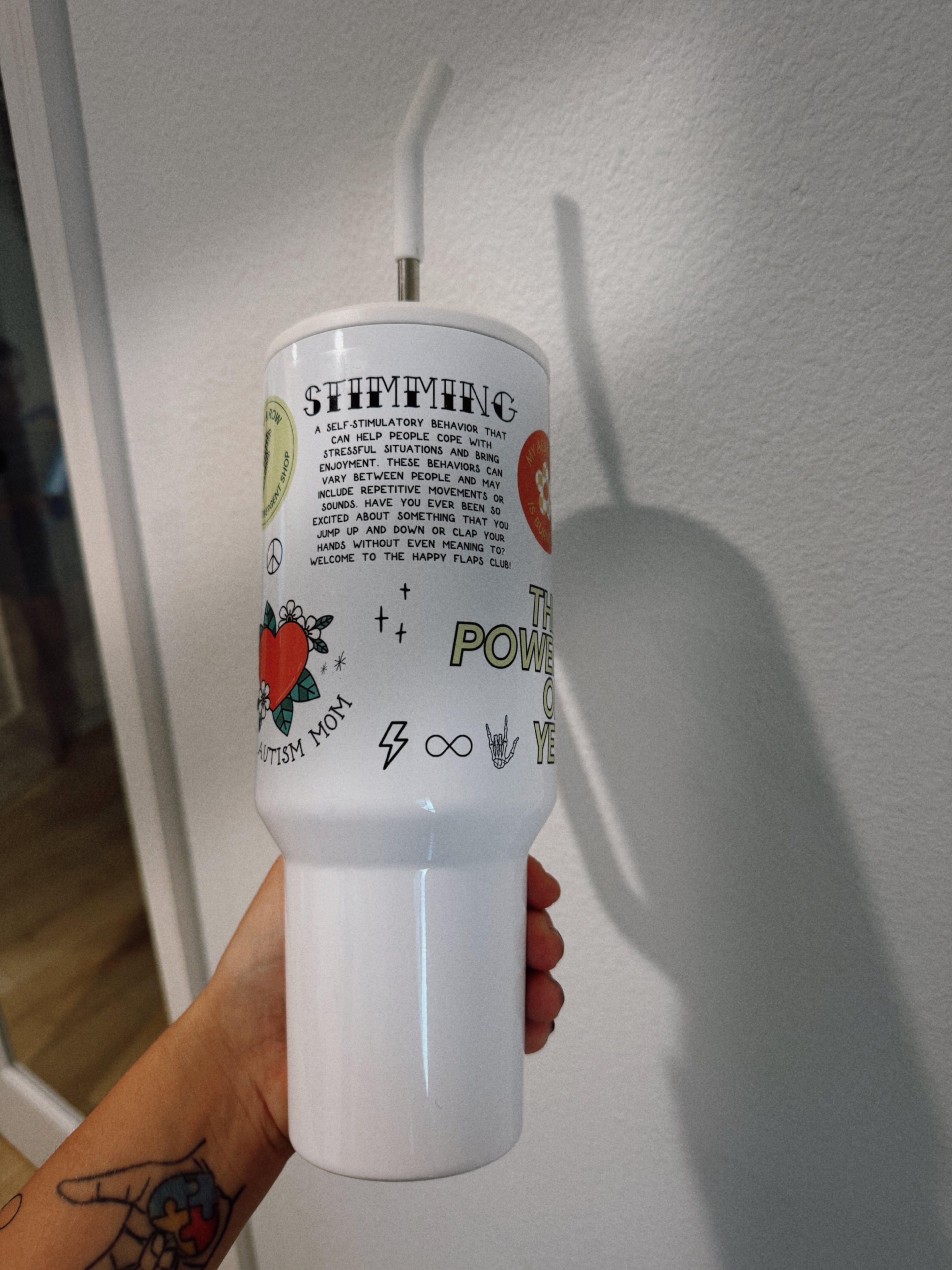 Autism Mom 40oz Insulated Tumbler