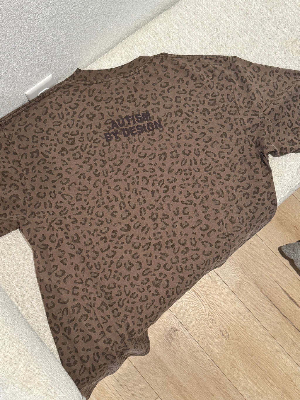 Sample Leopard Print "JLA" Cotton Collective T-Shirt