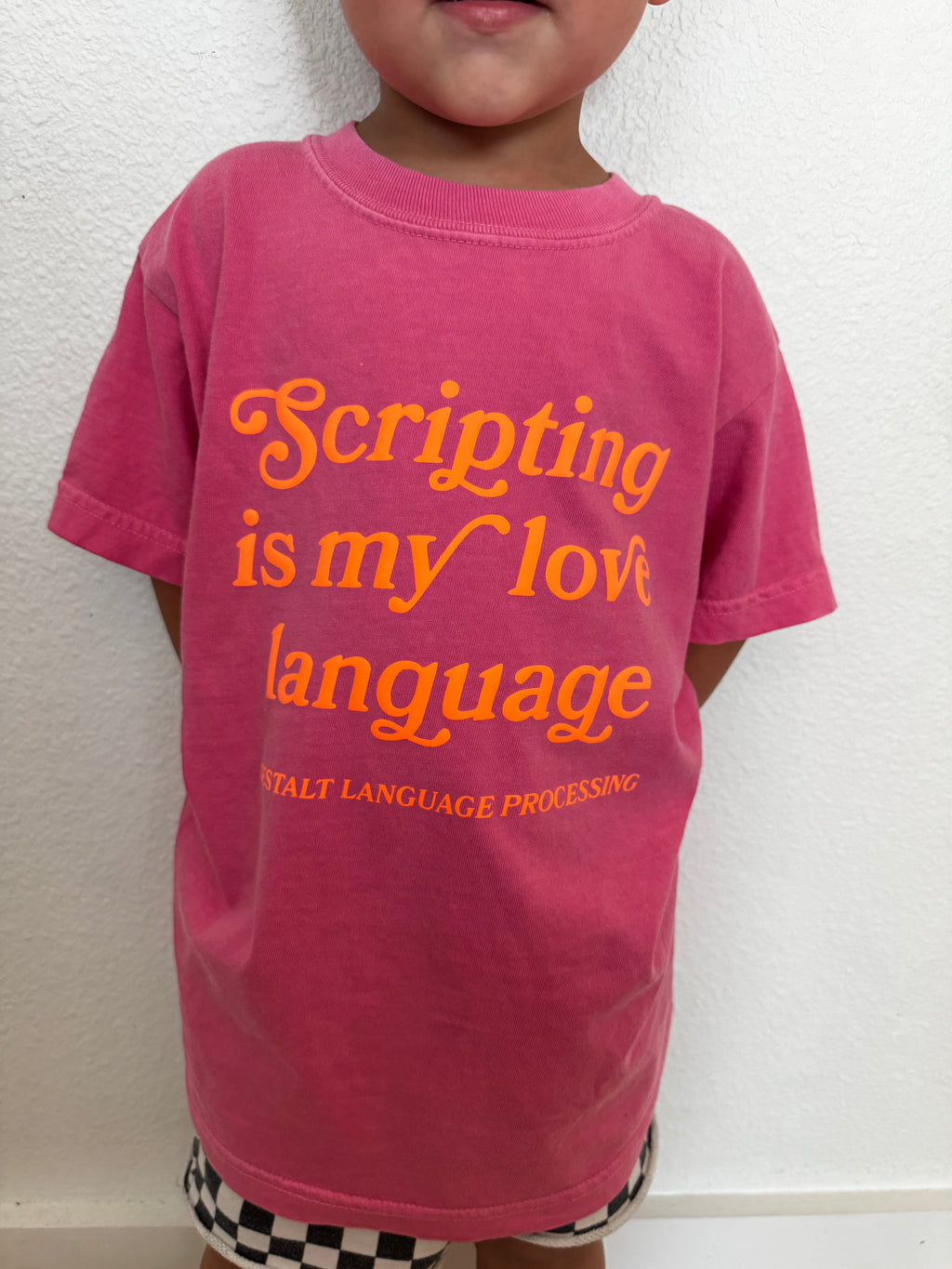 Toddler + Youth "Scripting Is My Love Language" T-Shirt