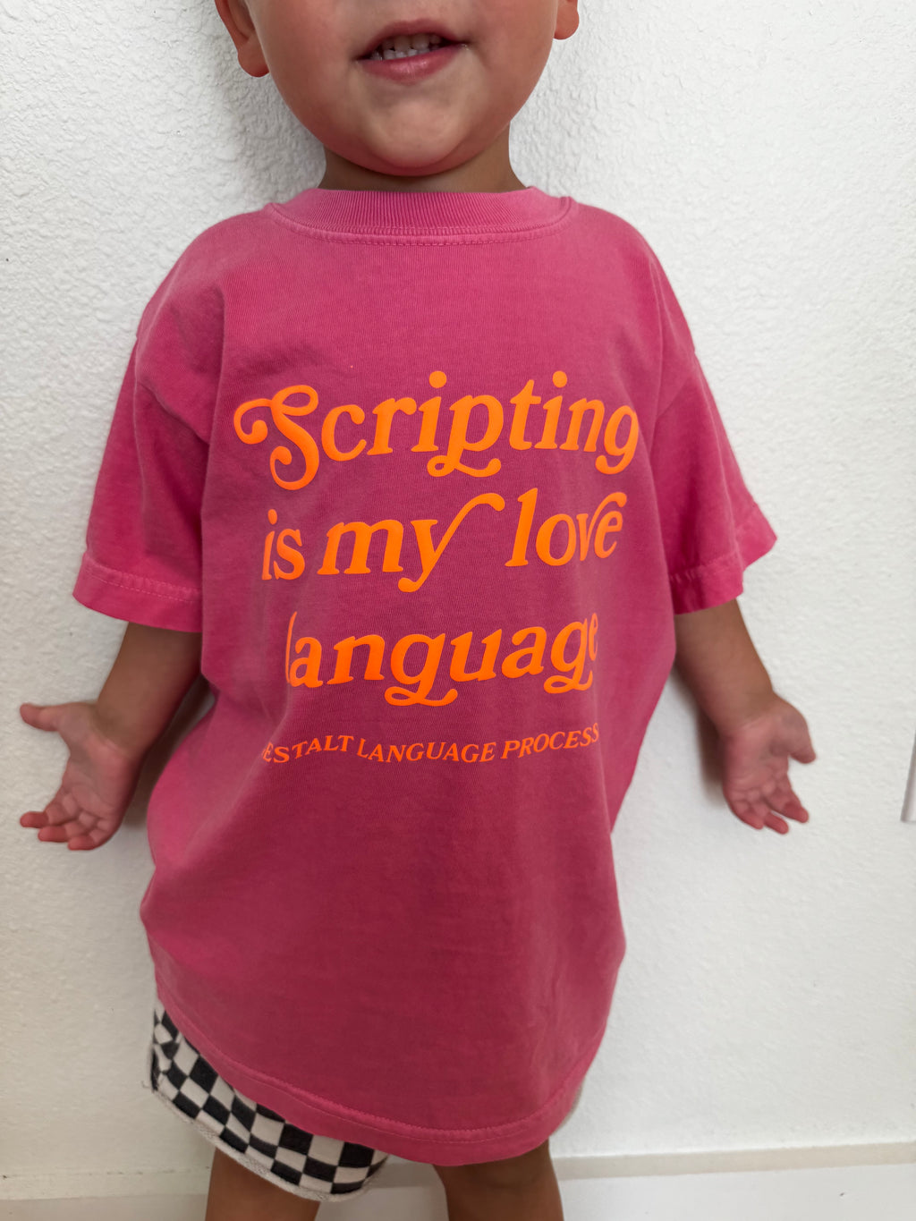 Toddler + Youth "Scripting Is My Love Language" T-Shirt