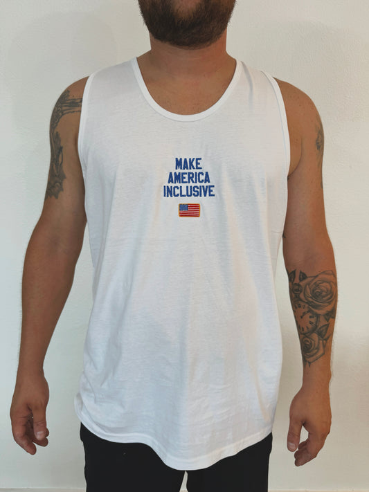 Make America Inclusive Men’s Premium Tank - White