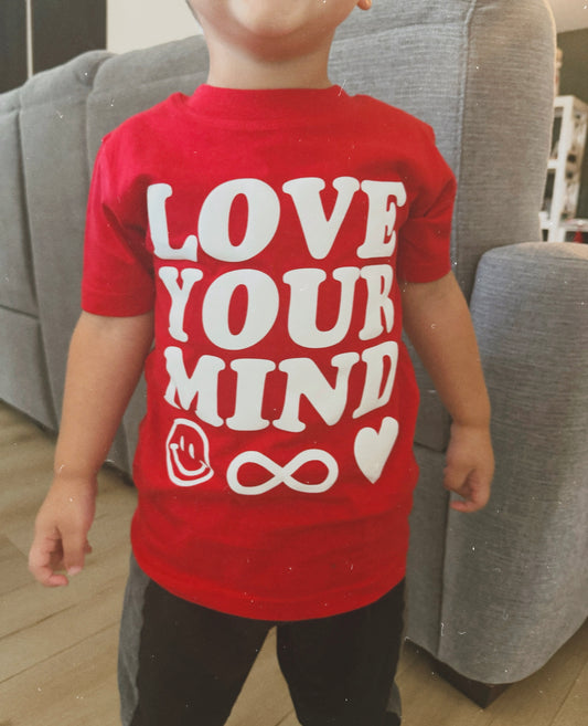 Toddler + Youth Love Your Mind Puff Print T-Shirt