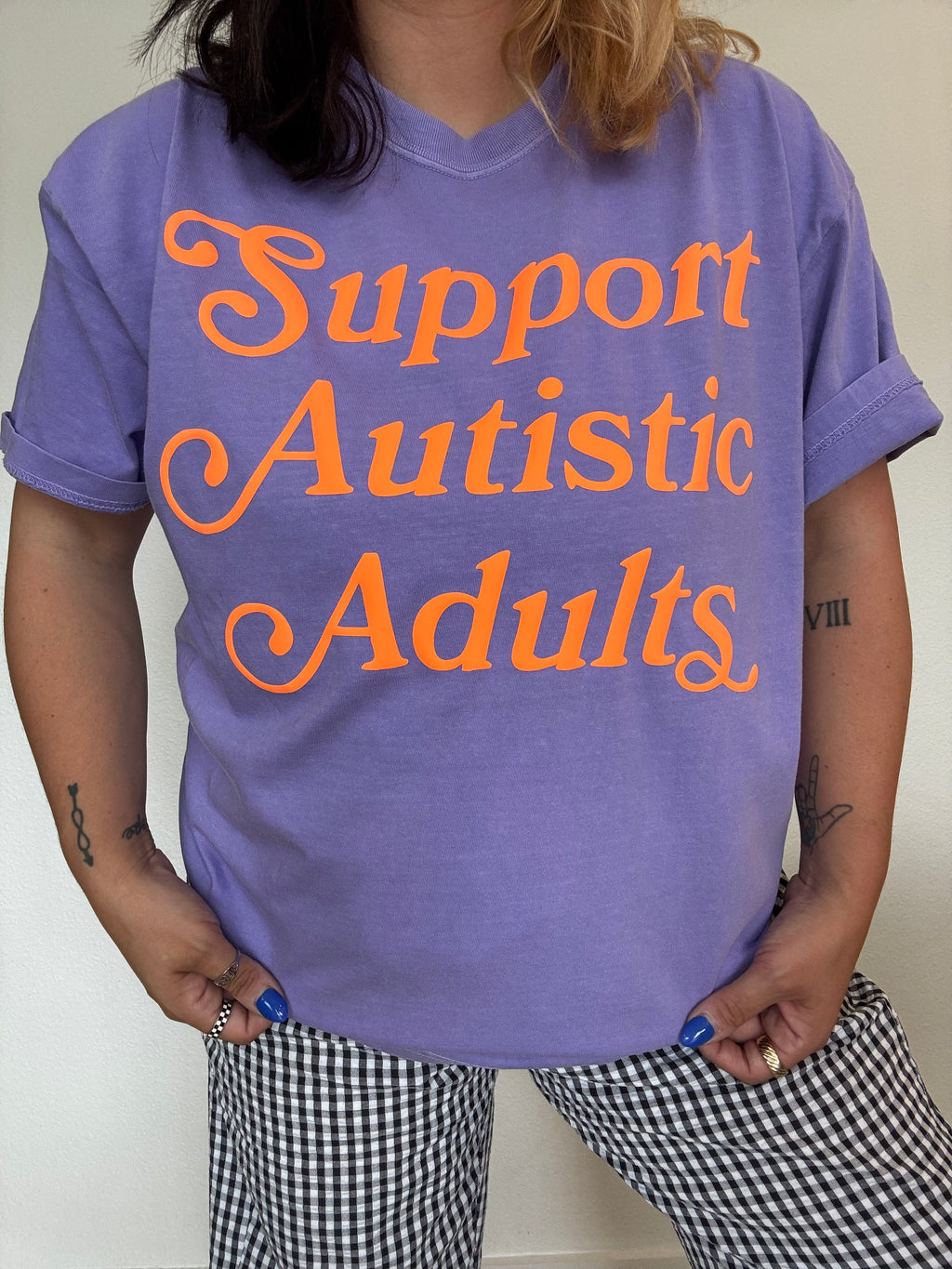 “Support Autistic Adults” Puff T-Shirt