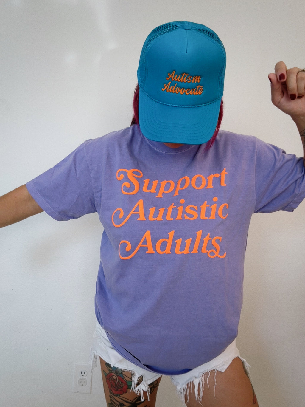 Unisex “Support Autistic Adults” Puff T-Shirt