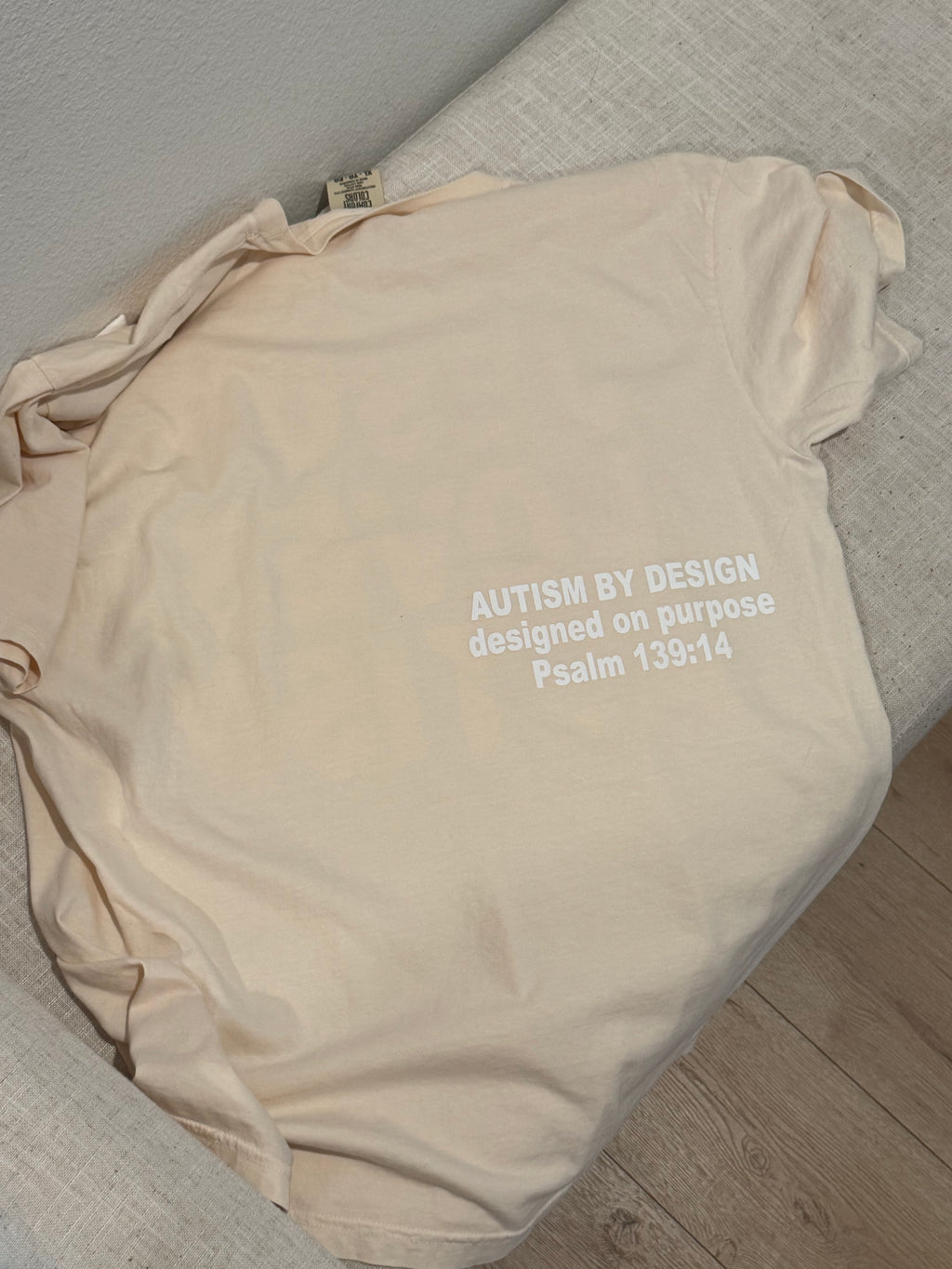 Sample Ivory JLA Puff Print T-Shirt