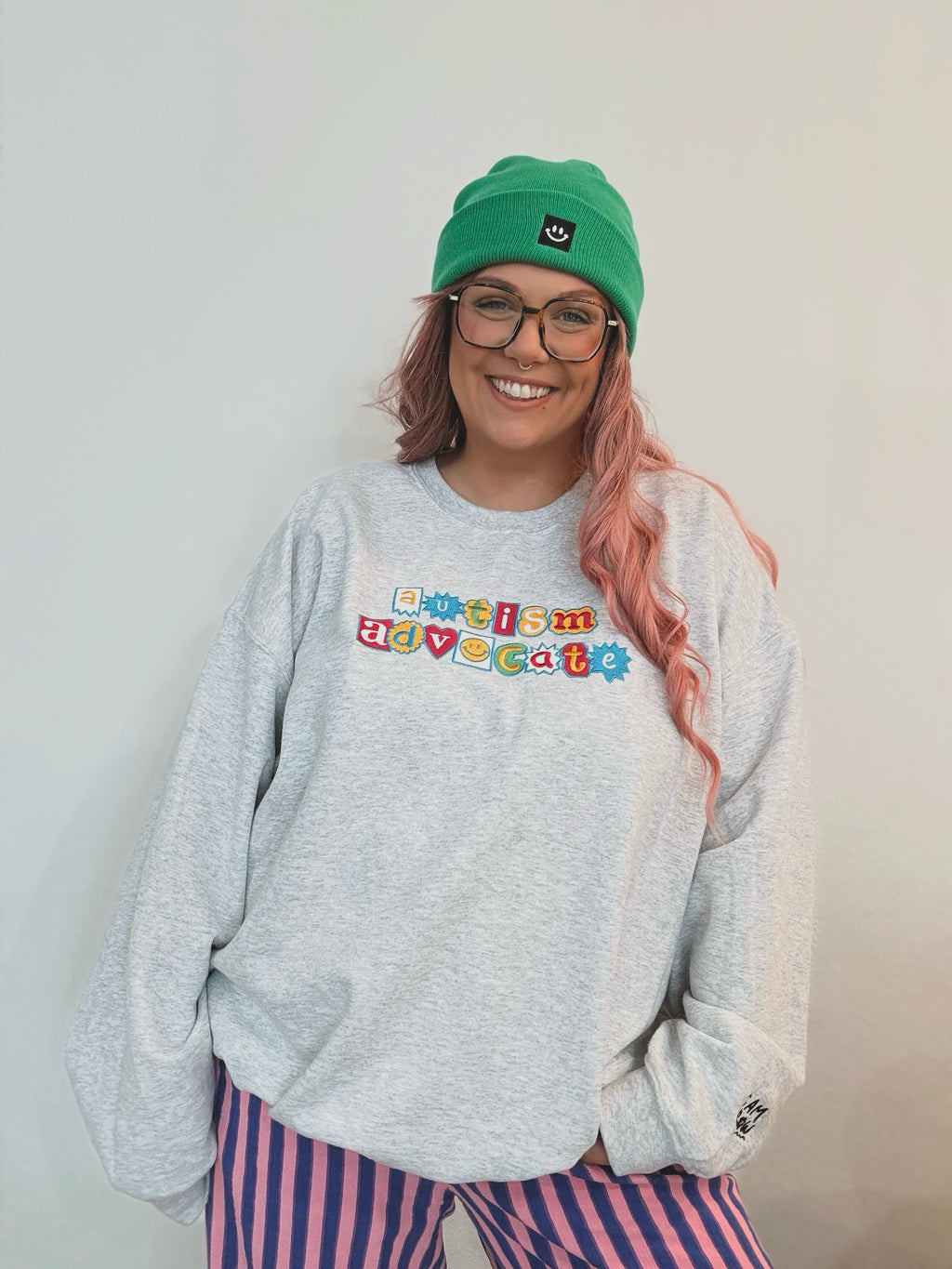 Unisex Embroidered "Autism Advocate" Sweatshirt