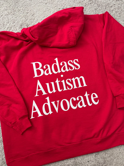 Unisex Badass Autism Advocate Puff Print Hoodie