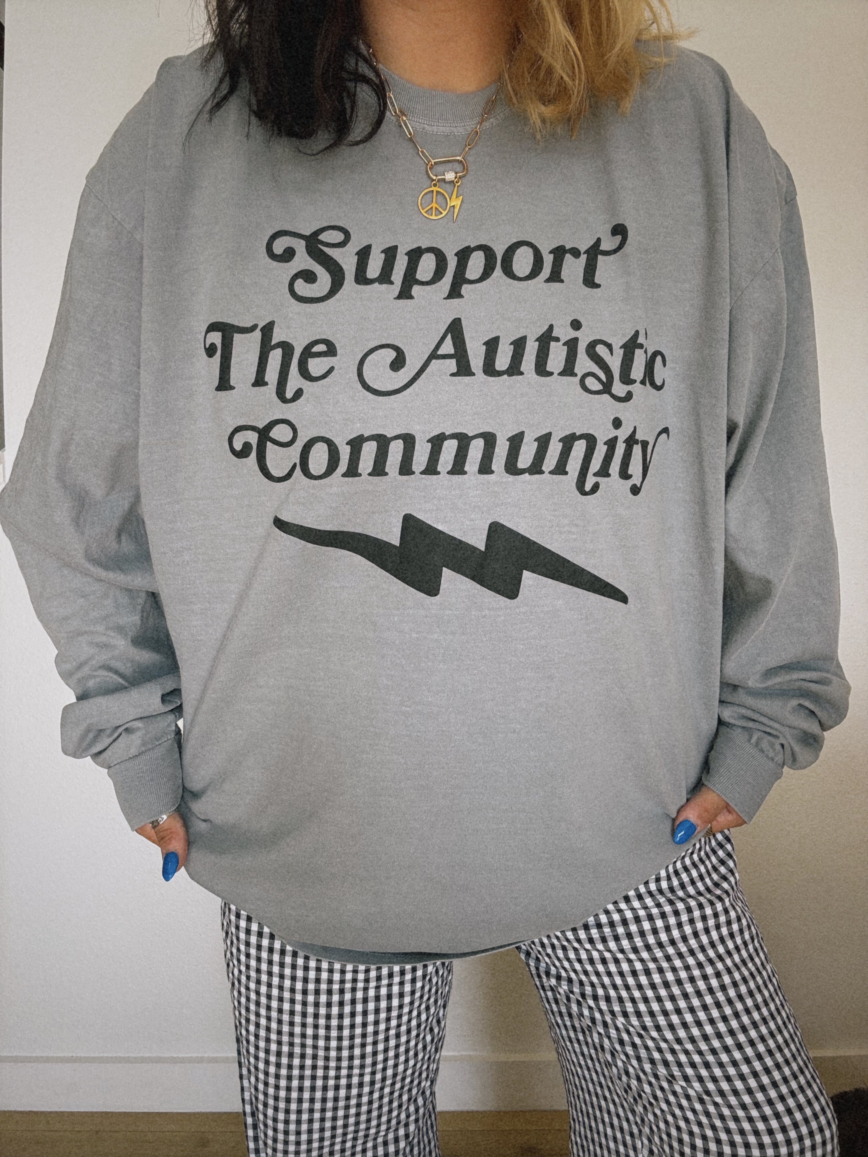 Unisex “Support The Autistic Community” LS T-Shirt