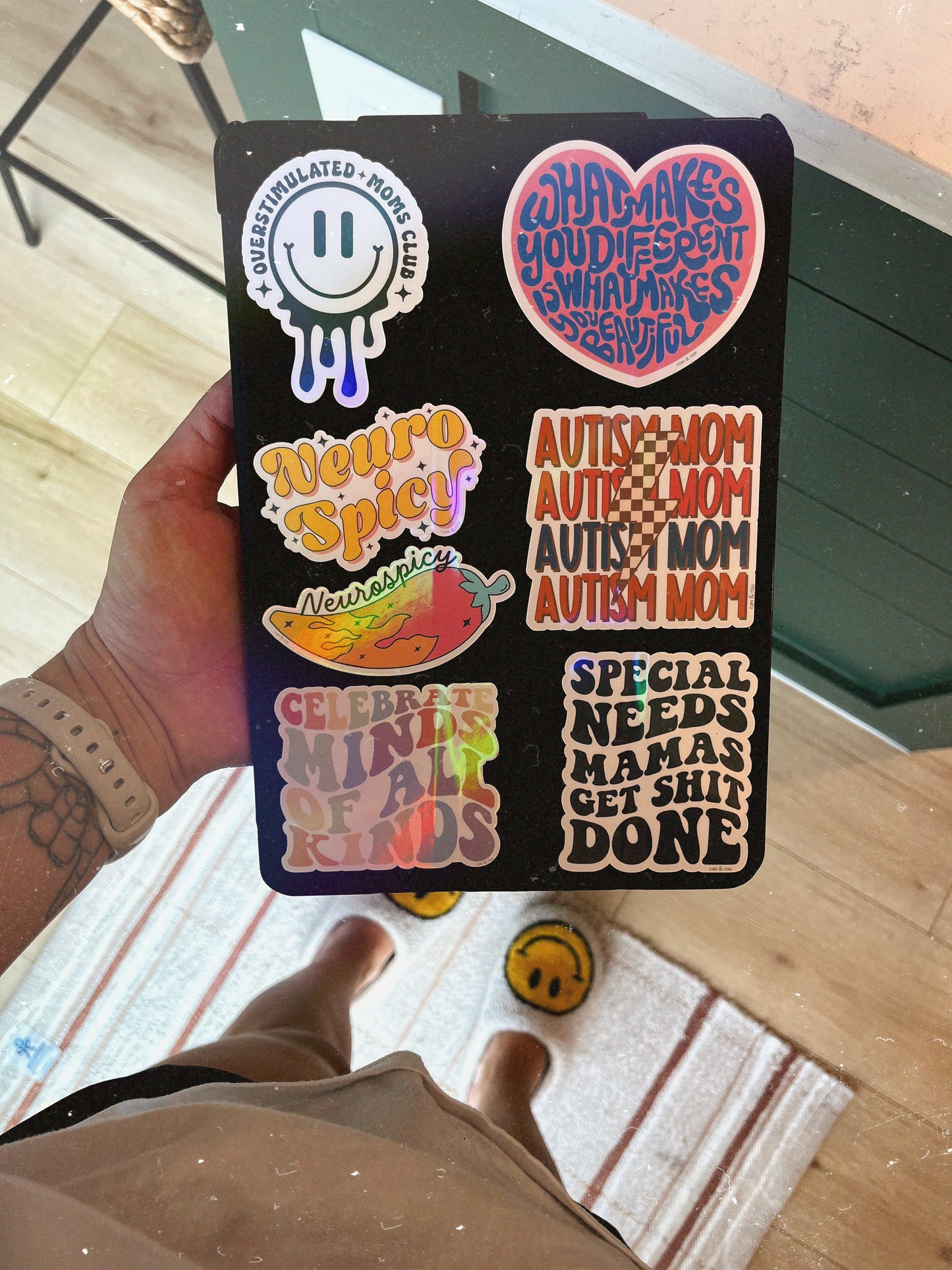 Special Needs Mamas Get Sh*T Done Holographic Sticker