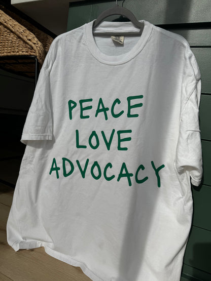 Unisex Peace, Love, Advocacy T-Shirt