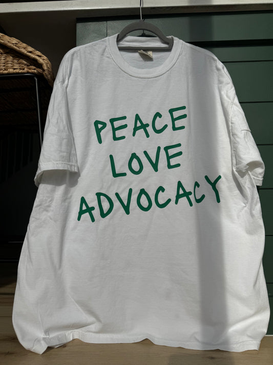 Unisex Peace, Love, Advocacy T-Shirt